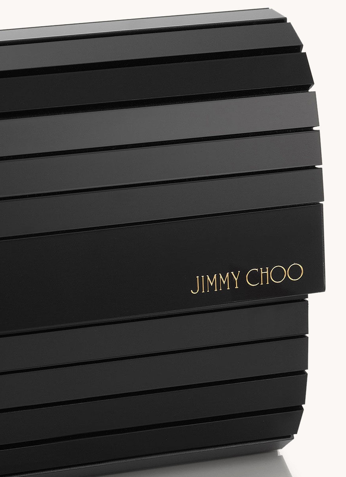 Jimmy Choo Sweetie clutch met logo - detail 3 zwart
