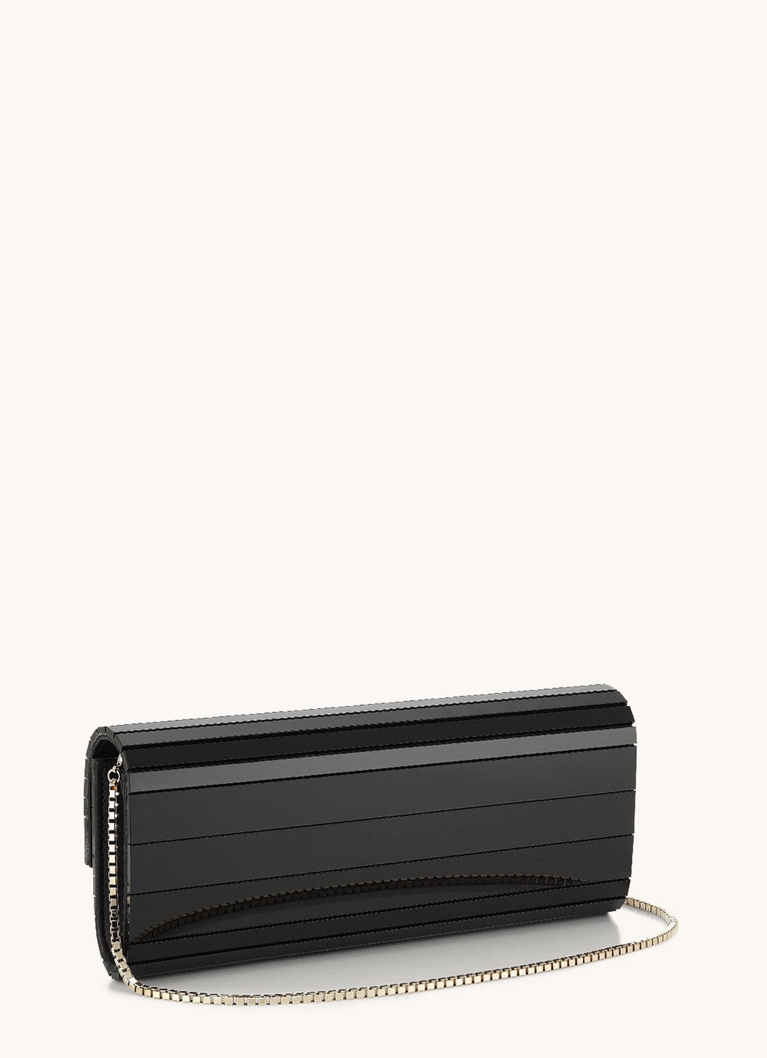 Jimmy Choo Sweetie clutch met logo - detail 4 zwart