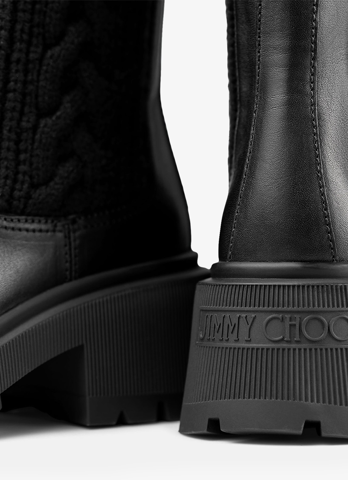 Jimmy Choo Tamia chelsea boot van kalfsleer - detail 2 zwart