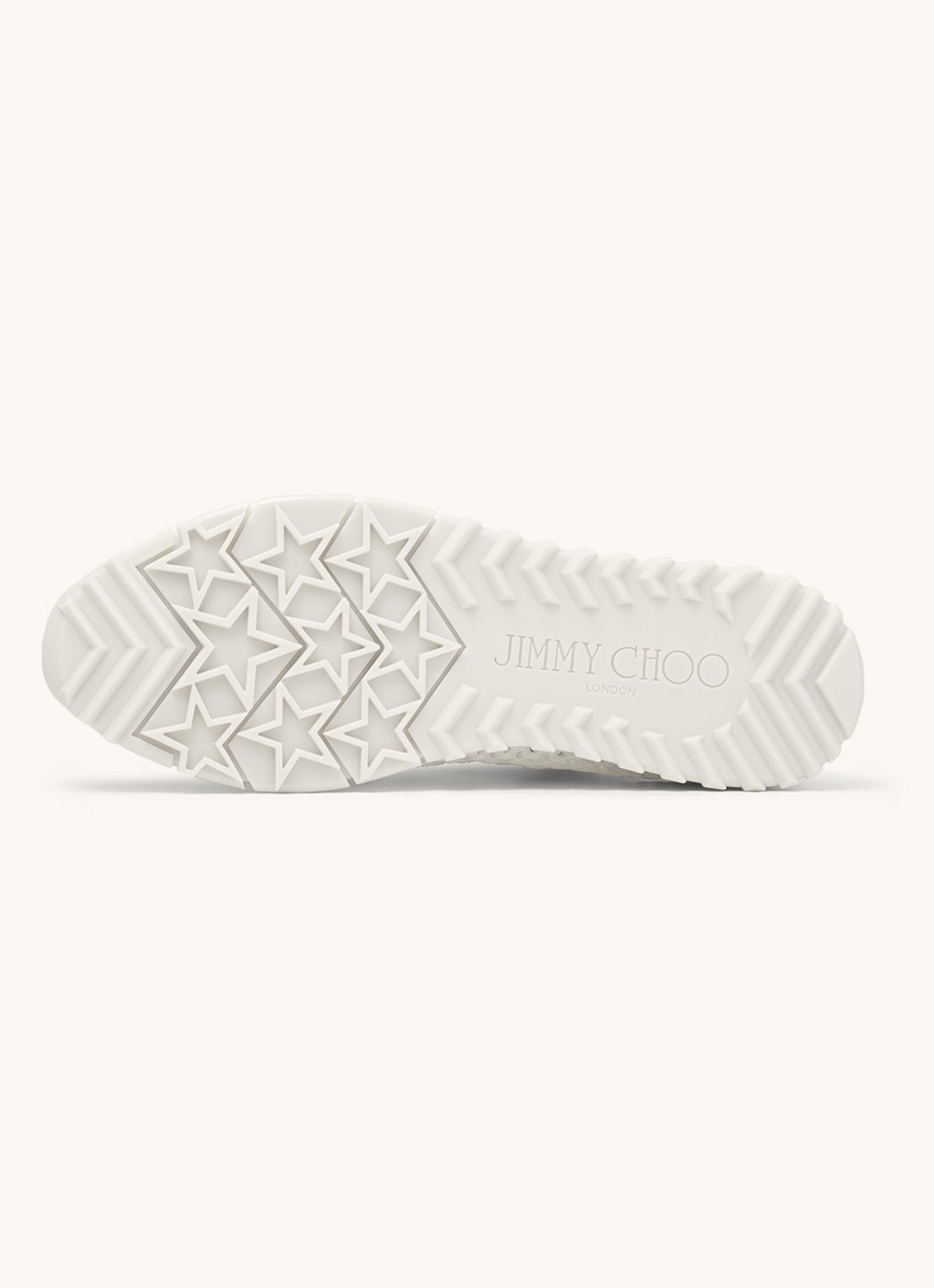 Jimmy Choo Veles sneaker van mesh - detail 4 gebroken wit