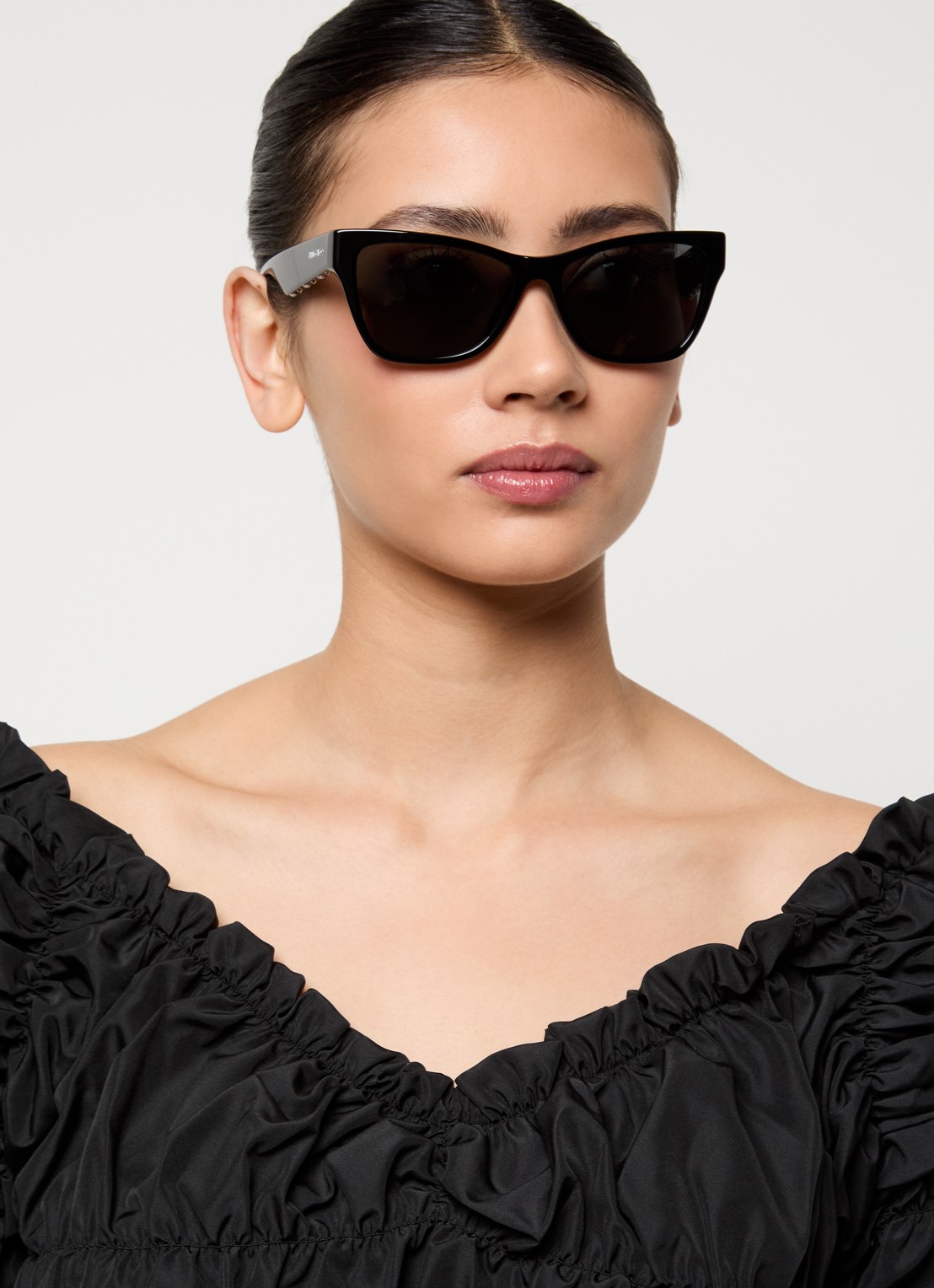 Jimmy Choo Wayfarer zonnebril JC5024HU - voorkant 2 zwart