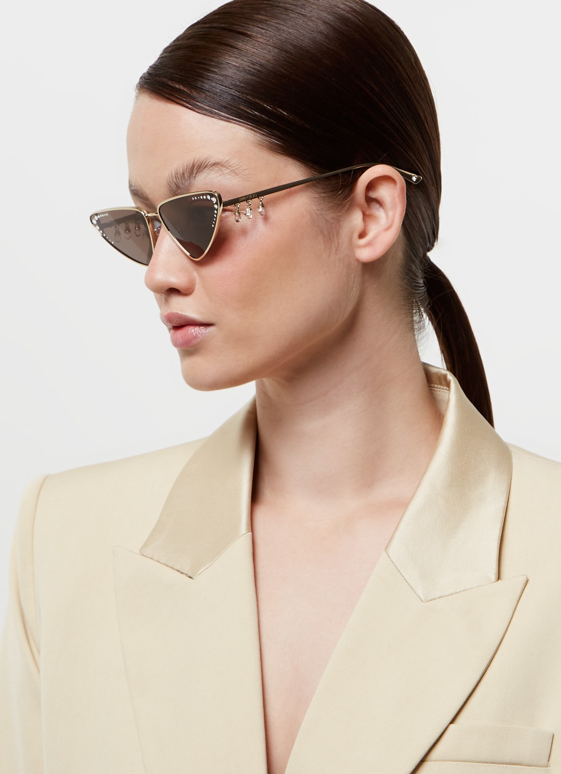 Jimmy Choo Zonnebril JC4001B - voorkant 5 goud