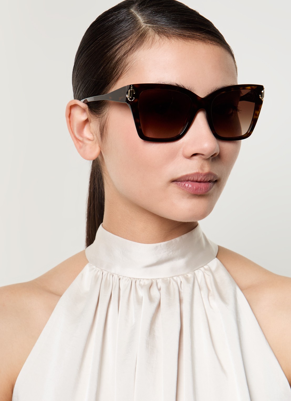 Jimmy Choo Zonnebril JC5012 - voorkant 5 bruin