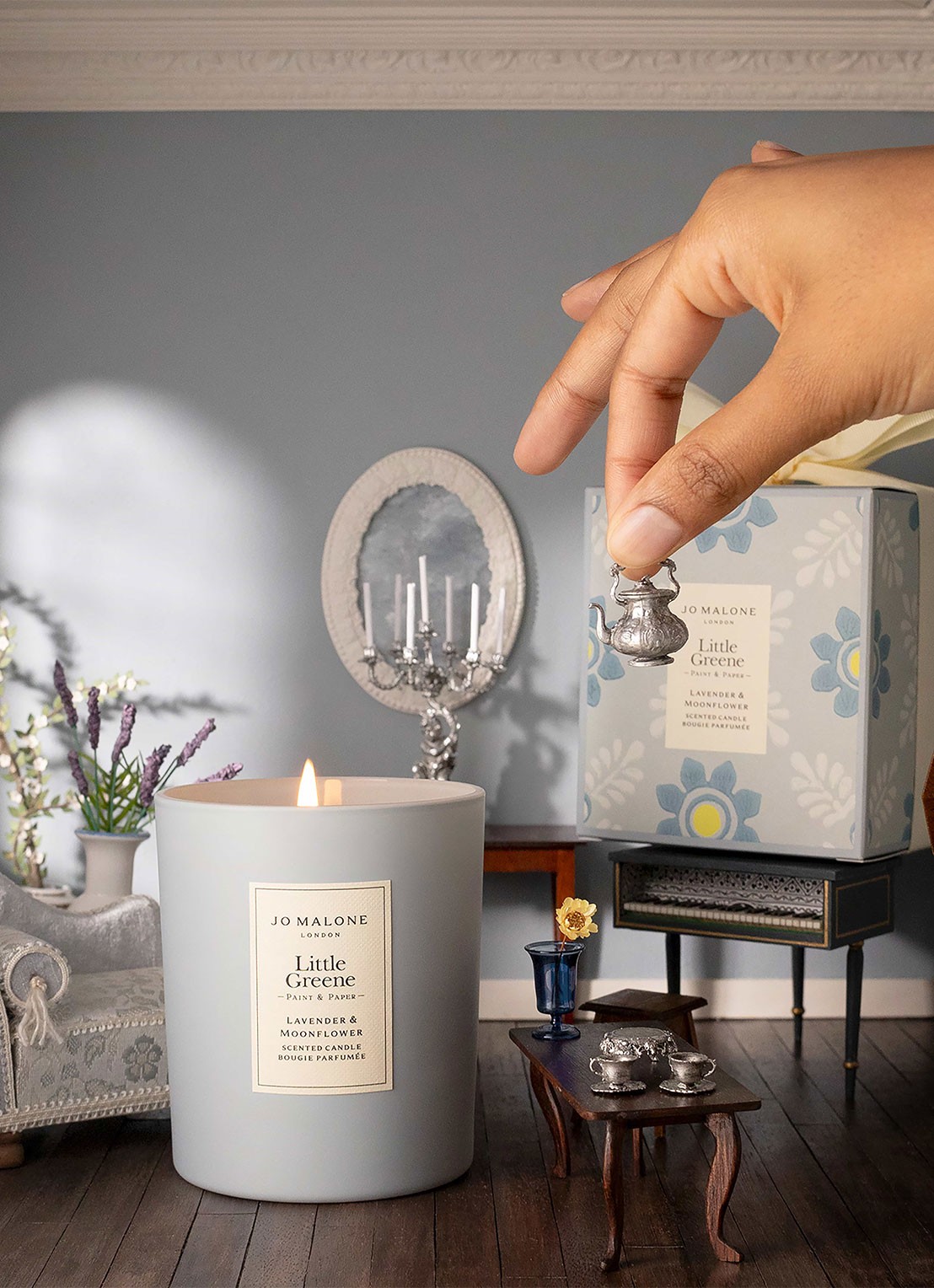 Jo Malone London Lavender & Moonflower geurkaars - voorkant 2 undefined