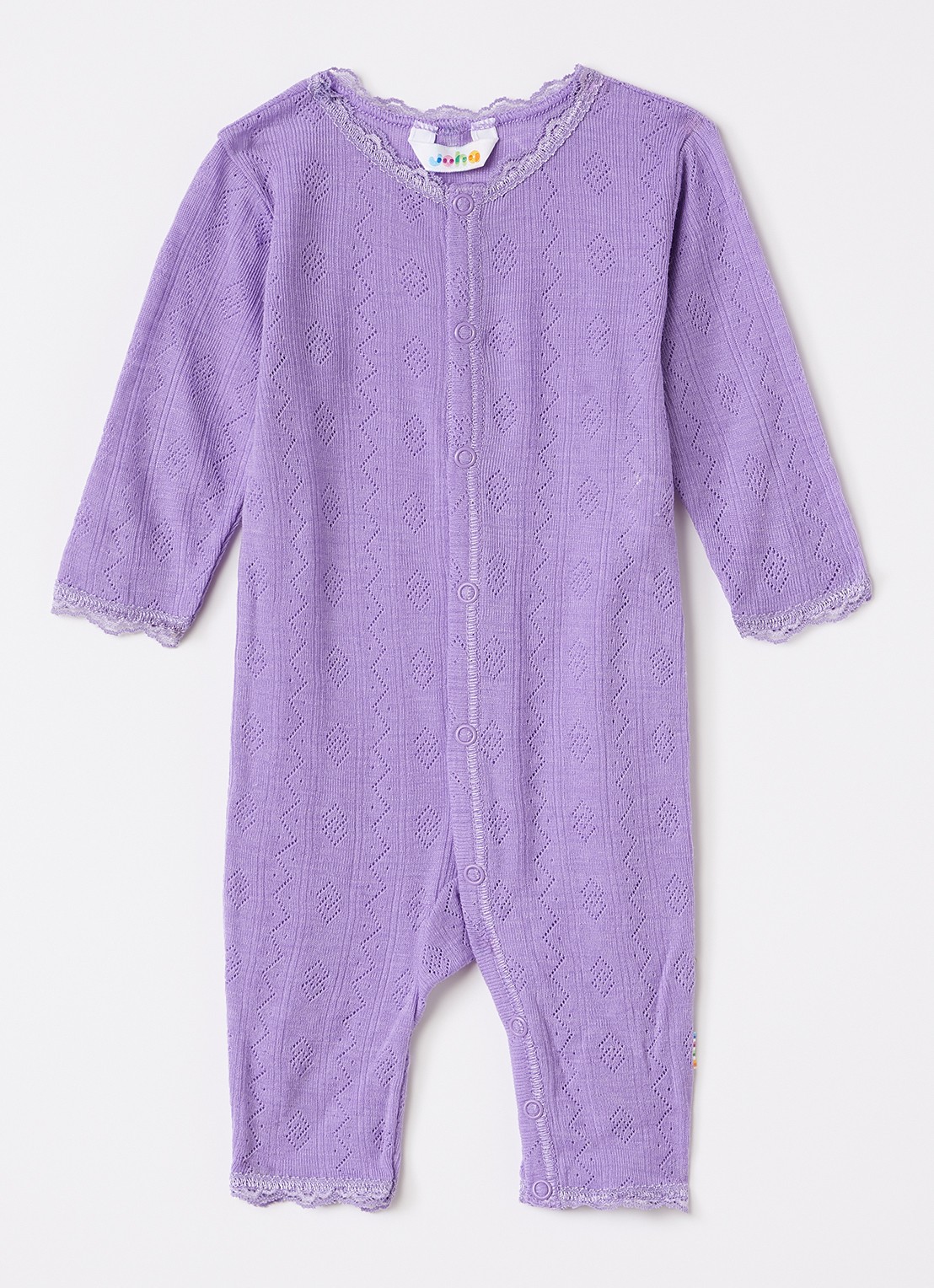 Joha Babypak in zijdeblend - voorkant paars