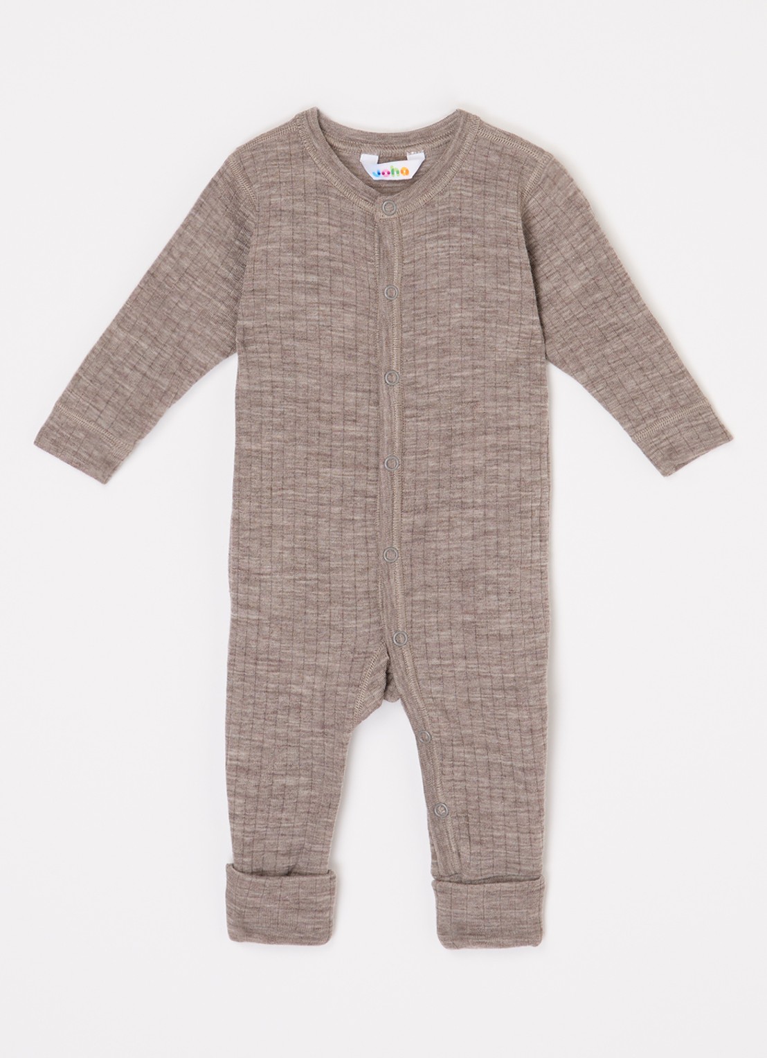 Joha Babypak van merino wol - voorkant 2 lichtbruin