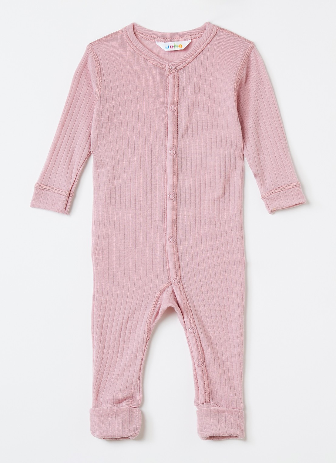 Joha Babypak van merino wol - voorkant roze
