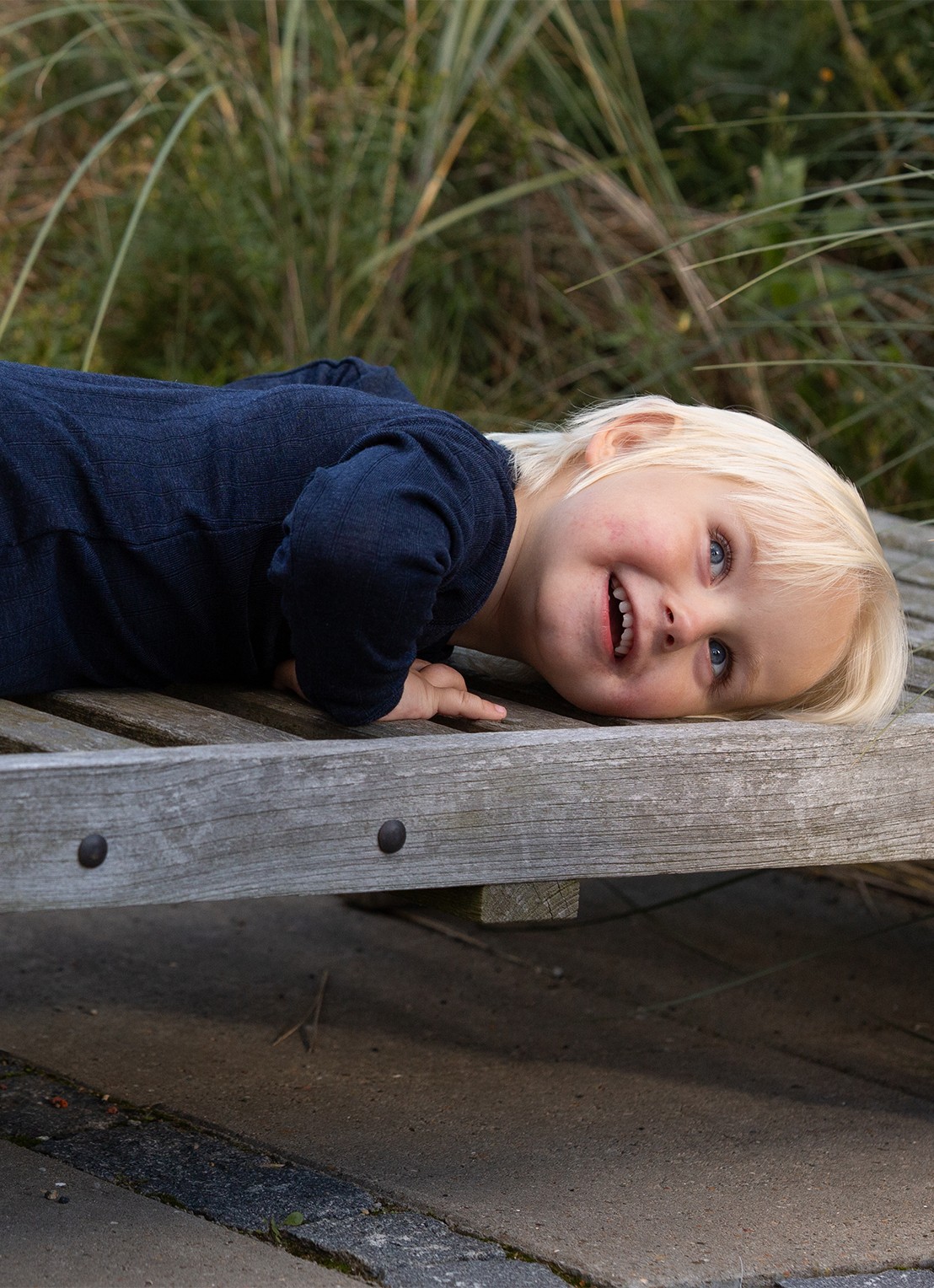 Joha Babypak van merino wol - voorkant 2 donkerblauw