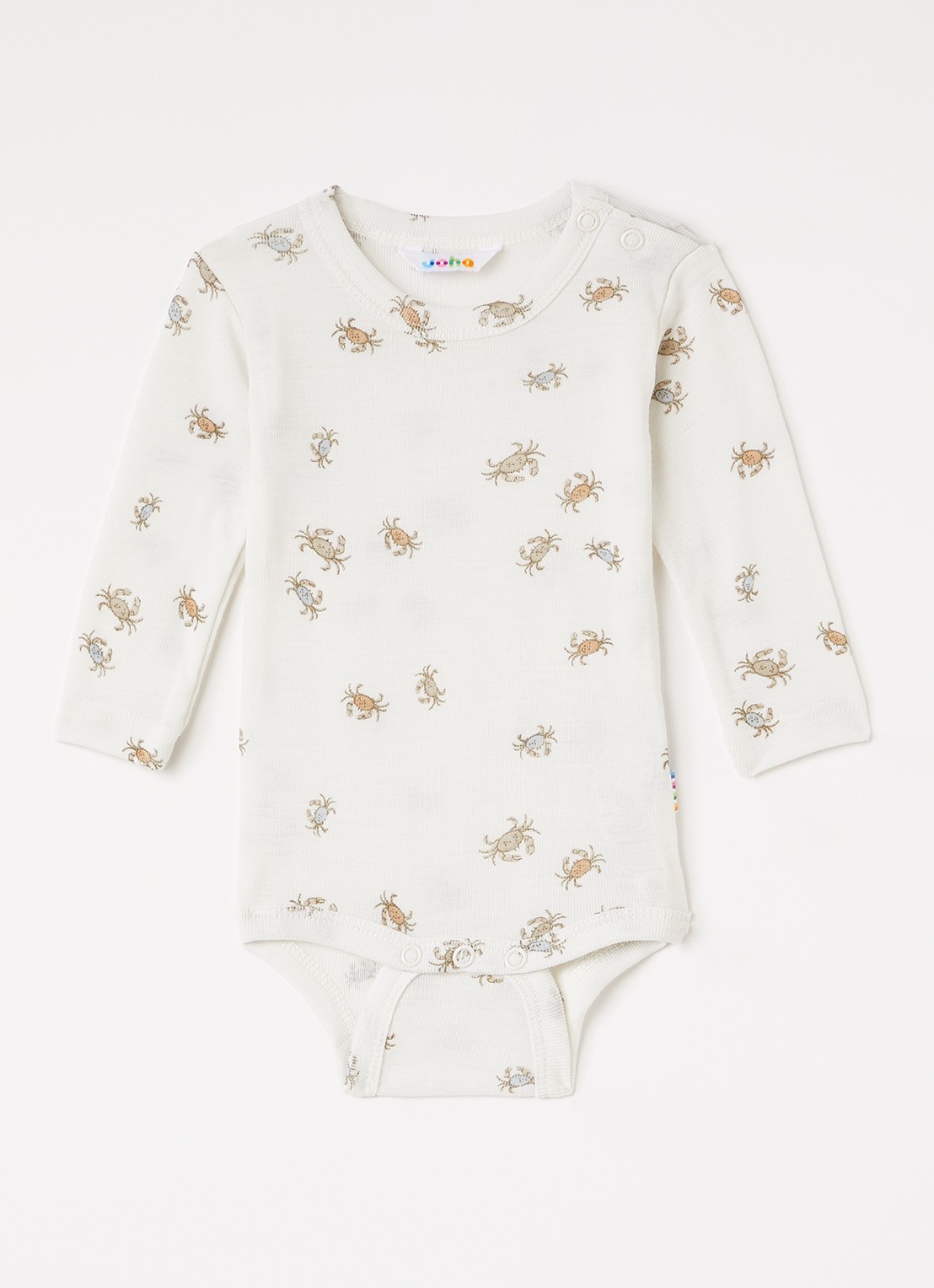 Joha Crab babypak in zijdeblend - voorkant gebroken wit