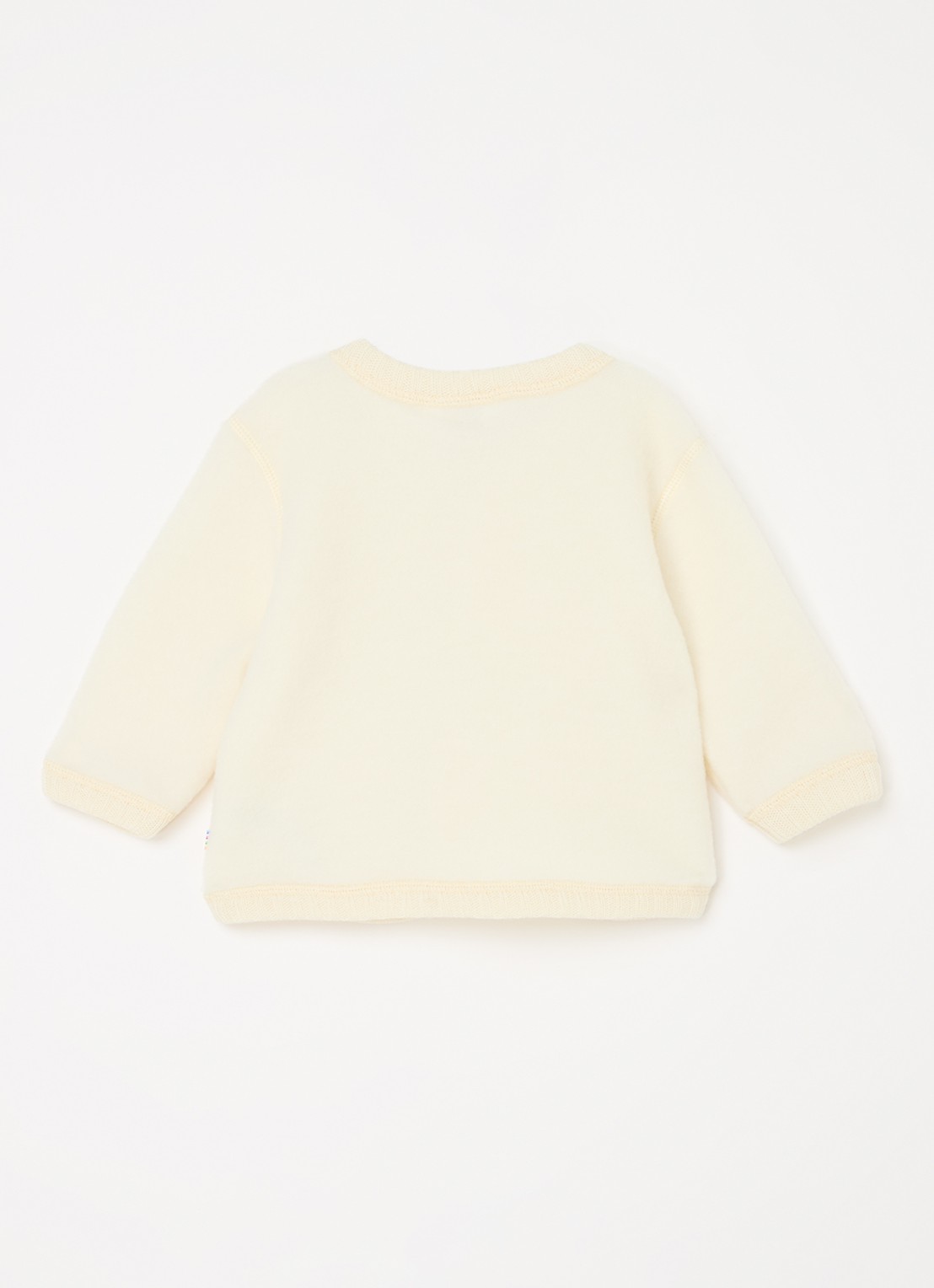 Joha Grofgebreid vest van merino wol - achterkant 3 creme