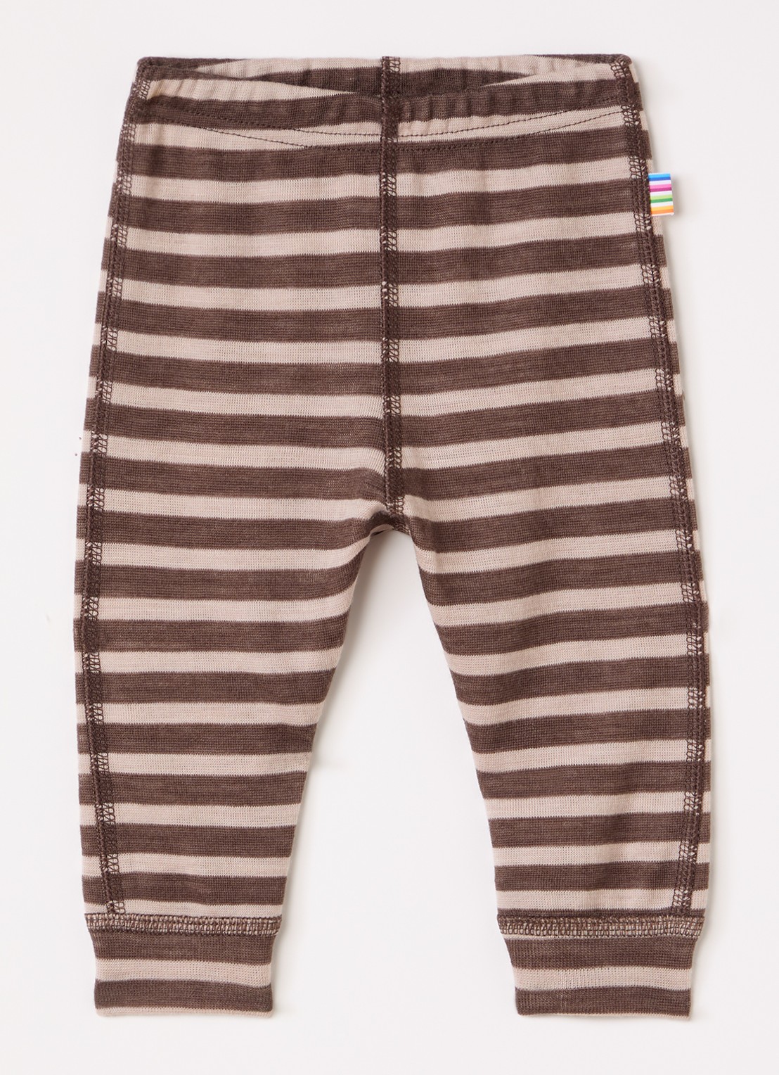 Joha Legging in wolblend met print - voorkant bruin