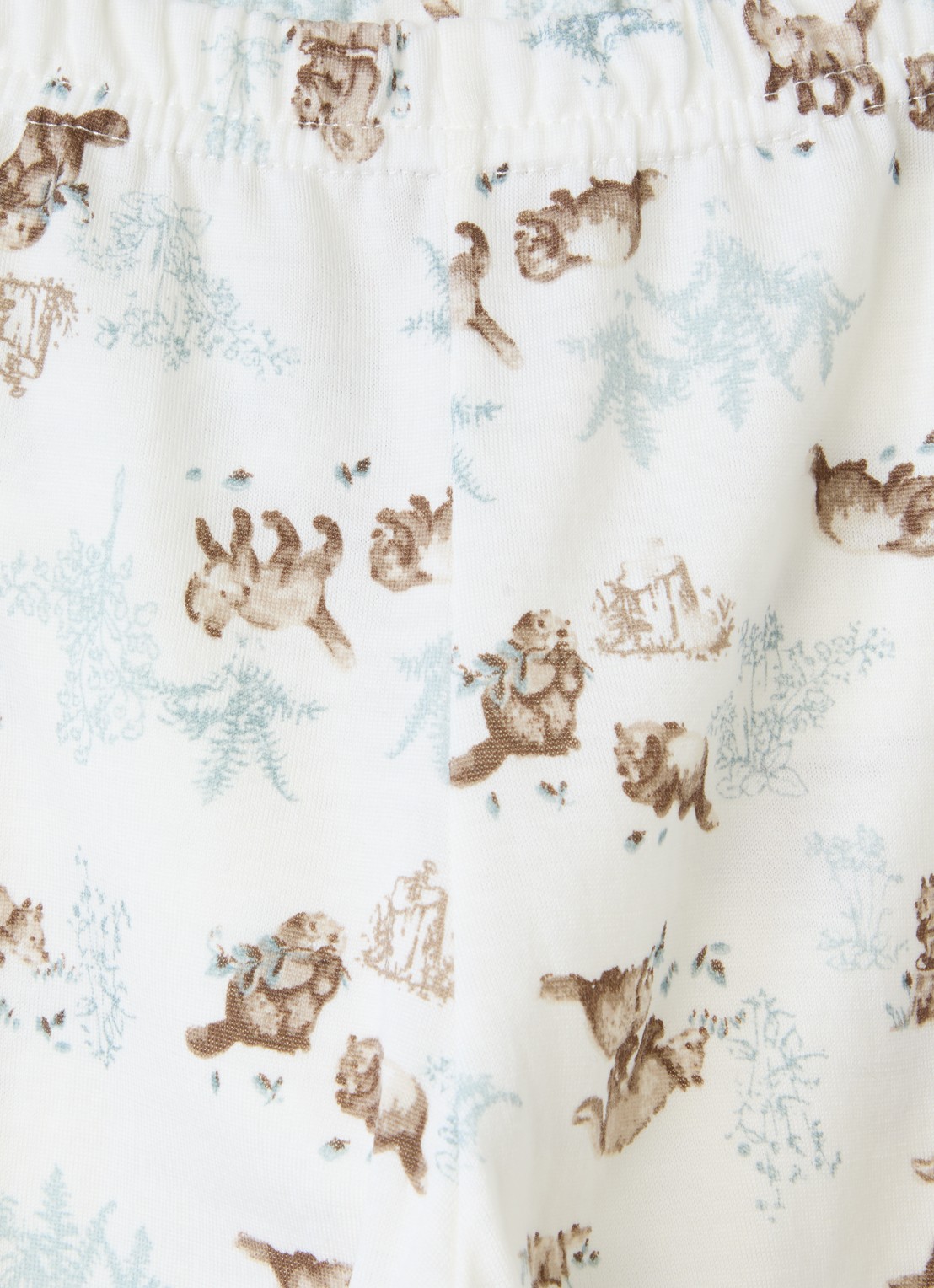 Joha Legging in wolblend met print - detail 5 wit