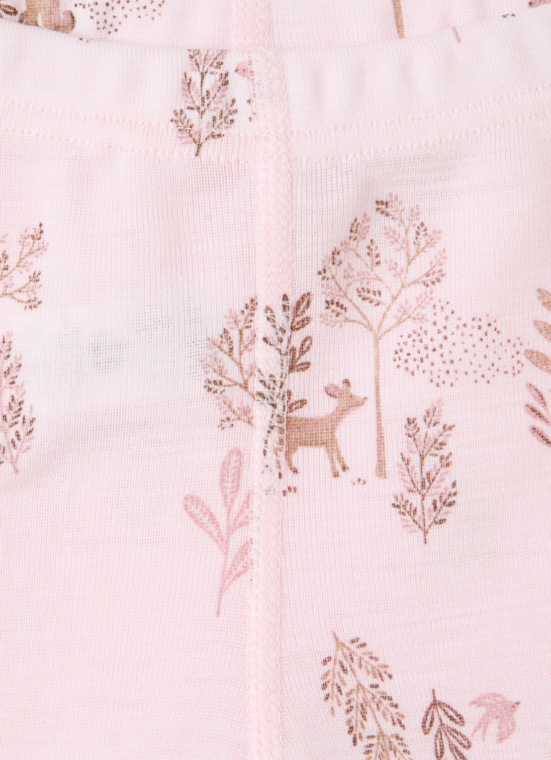 Joha Legging in zijdeblend met print - detail 3 lichtroze