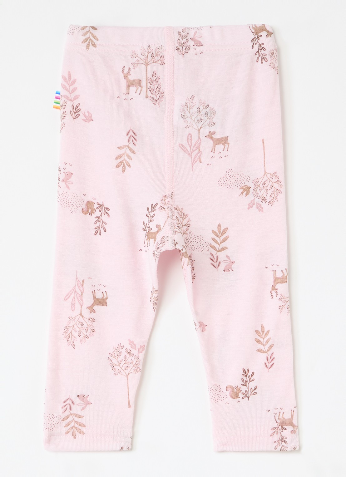 Joha Legging in zijdeblend met print - voorkant 2 lichtroze