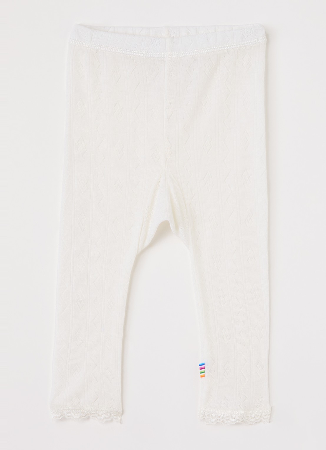 Joha Legging met ribstructuur - voorkant gebroken wit