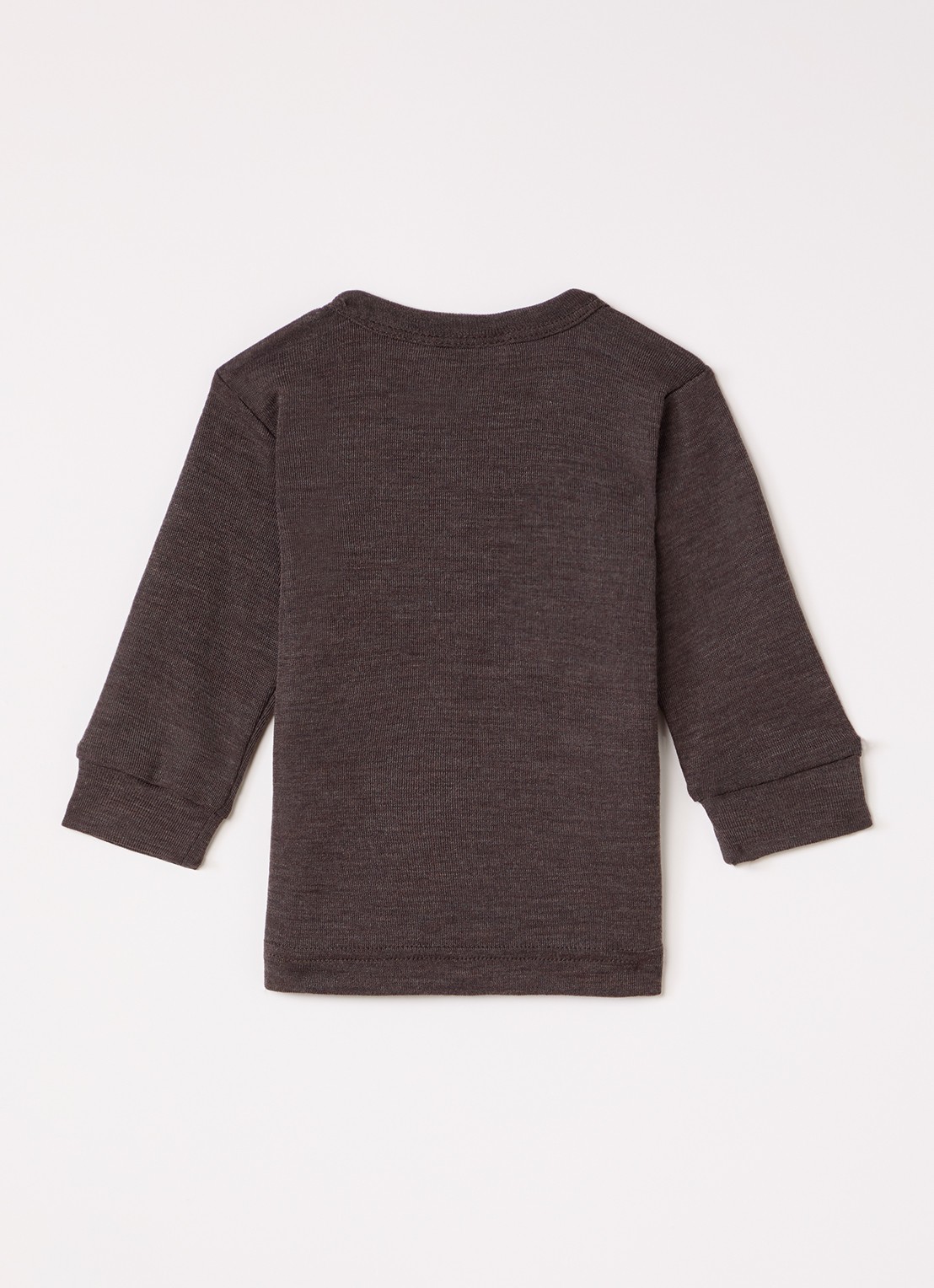 Joha Longsleeve in zijdeblend - voorkant 2 donkerbruin
