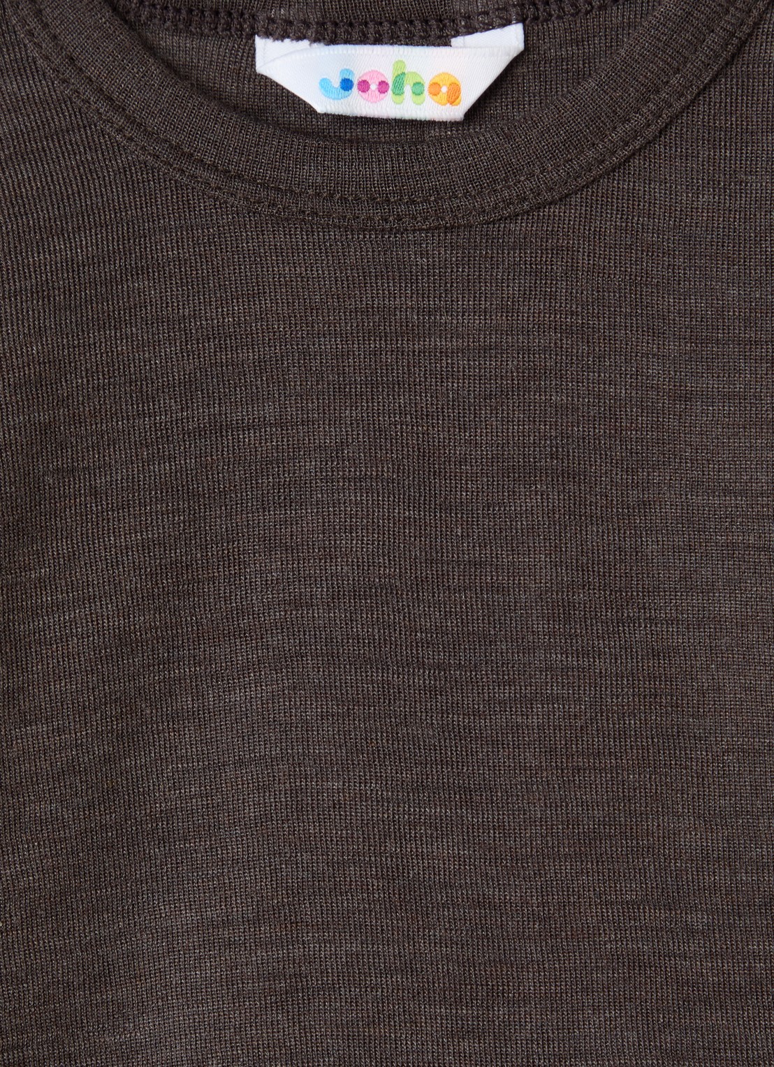 Joha Longsleeve in zijdeblend - detail 5 donkerbruin