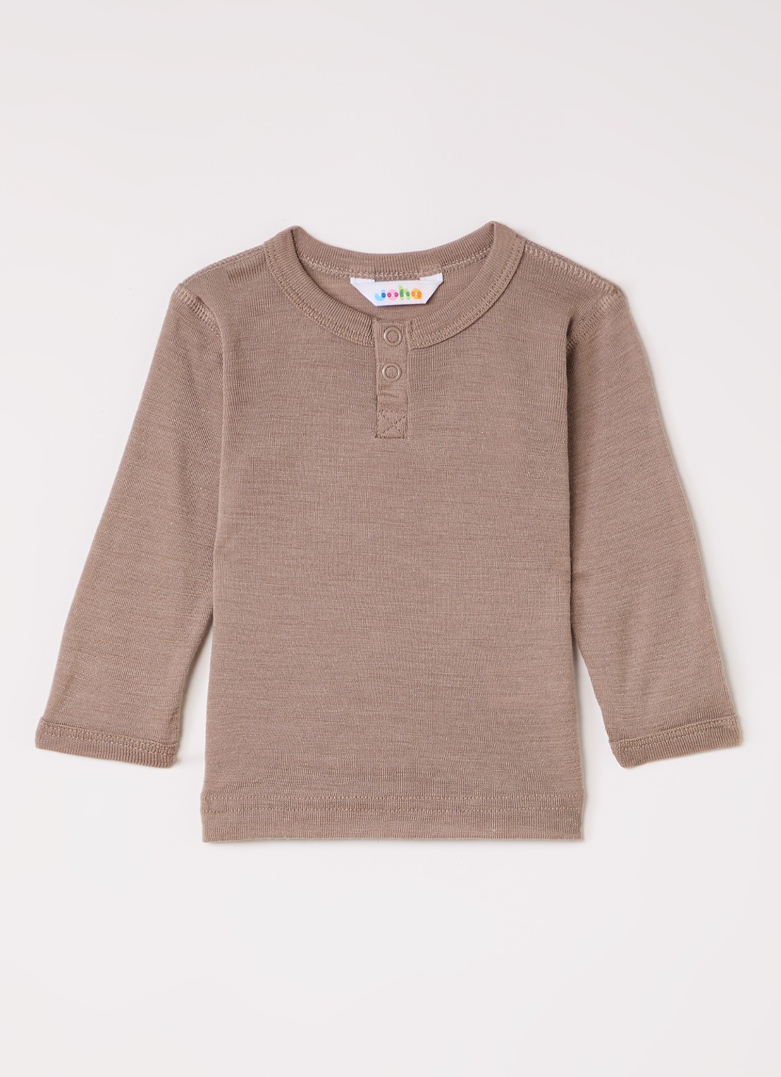 Joha Longsleeve met stretch - voorkant donkerbeige