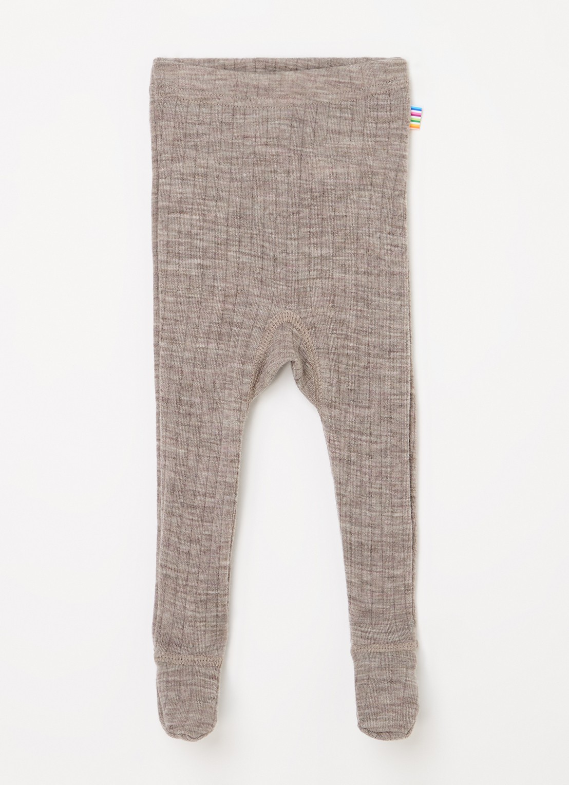 Joha Ribgebreide maillot van merino wol - voorkant 2 beige