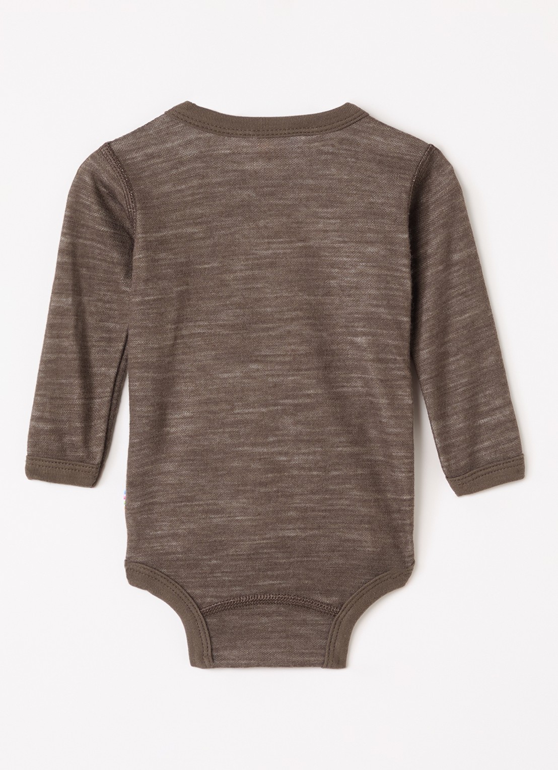Joha Romper in merino wolblend - voorkant 2 donkerbruin