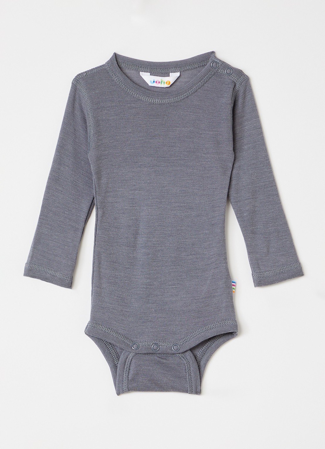 Joha Romper in zijdeblend - voorkant grijs