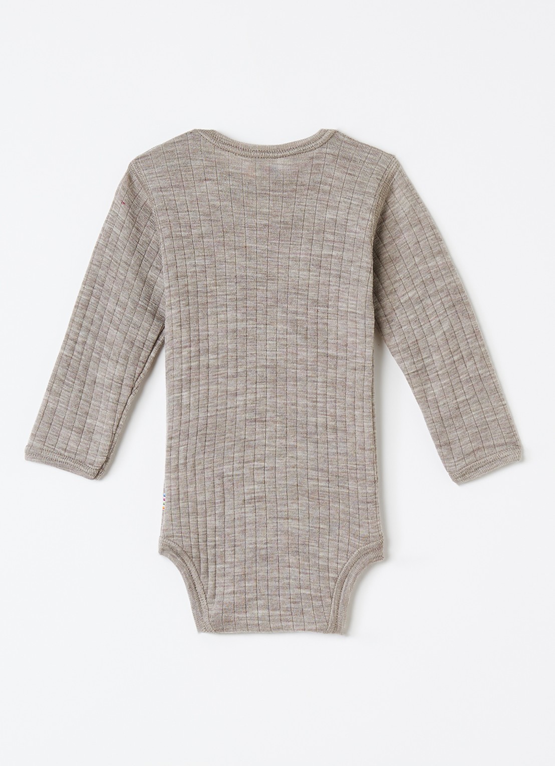 Joha Romper van merino wol - voorkant 2 donkerbeige