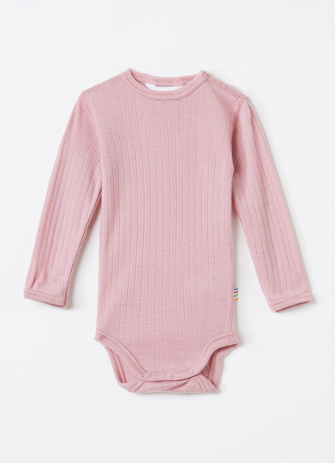 Joha Romper van merino wol - voorkant roze