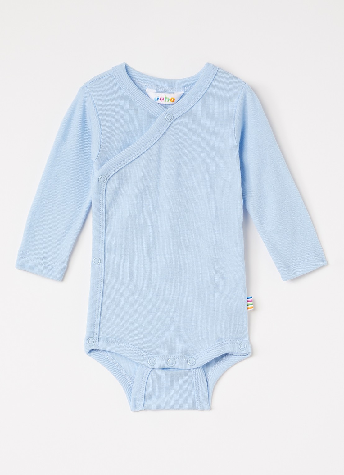 Joha Summer romper met overslag - voorkant lichtblauw