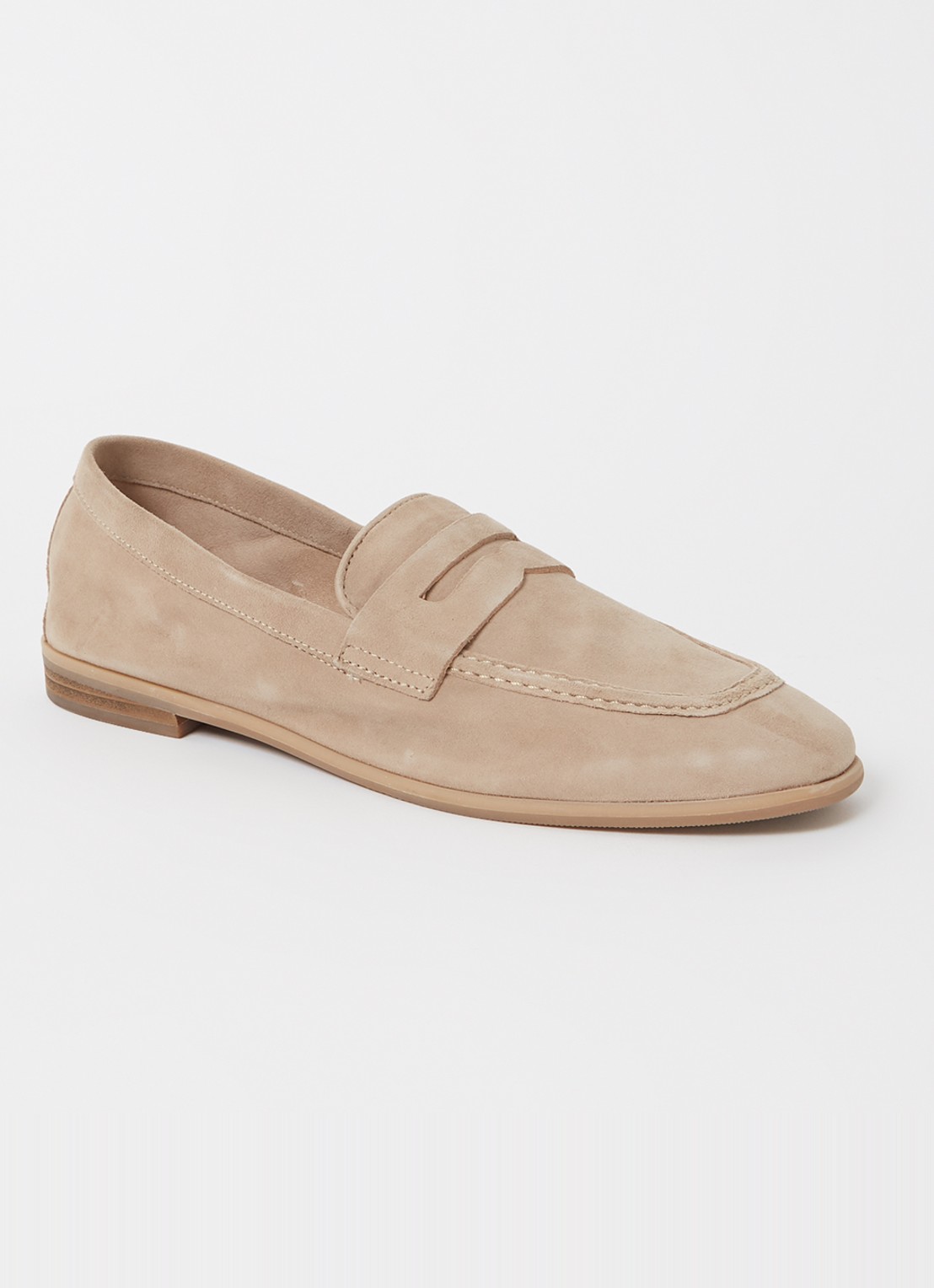 Jonak Aca loafer van suède  - voorkant 5 beige