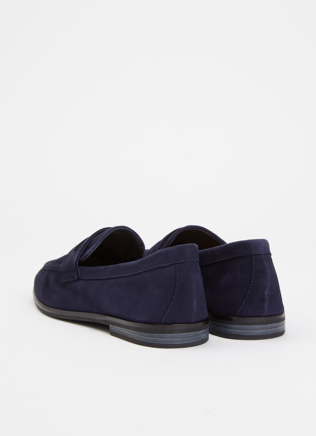 Jonak Aca loafer van suède  - achterkant 4 donkerblauw
