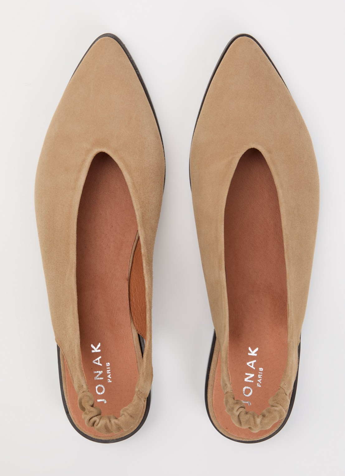 Jonak Acajou slingback van suéde  - detail 5 camel