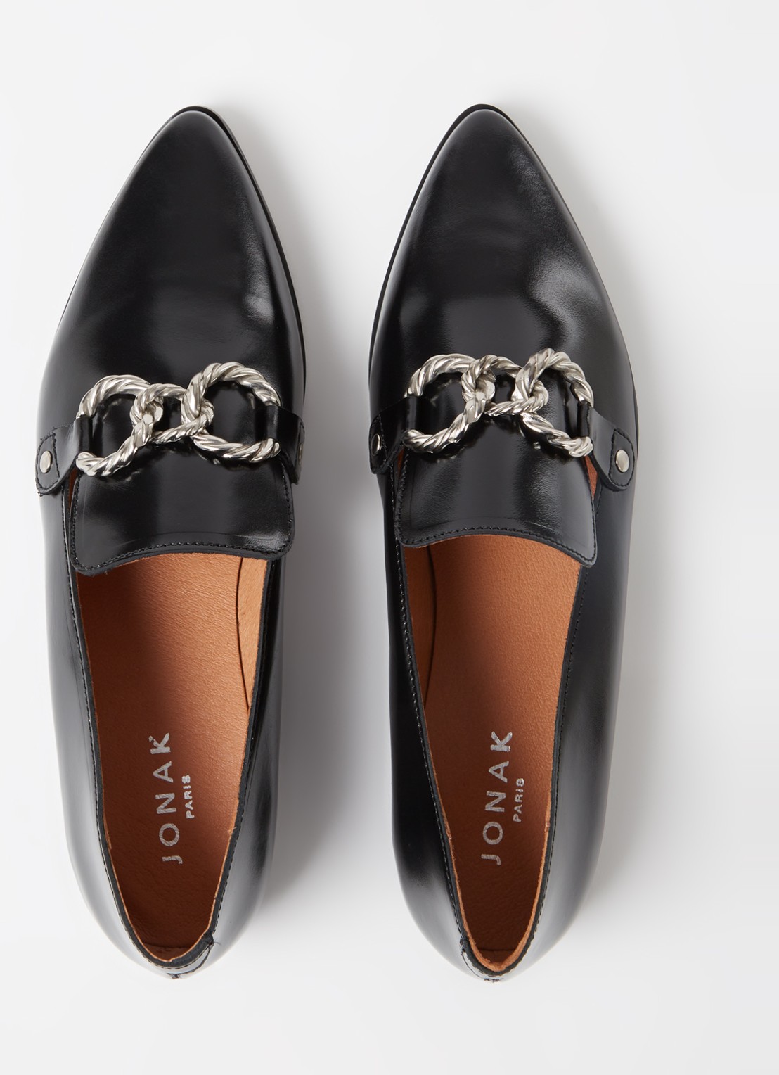 Jonak Alicante loafer van leer - detail 5 zwart