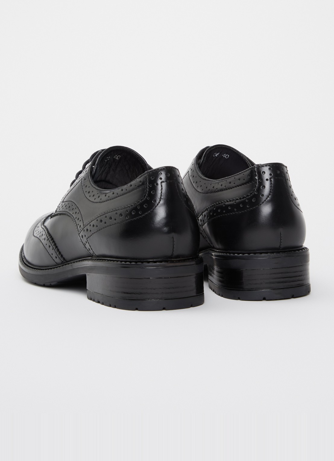 Jonak Altitude brogue van leer - achterkant 3 zwart