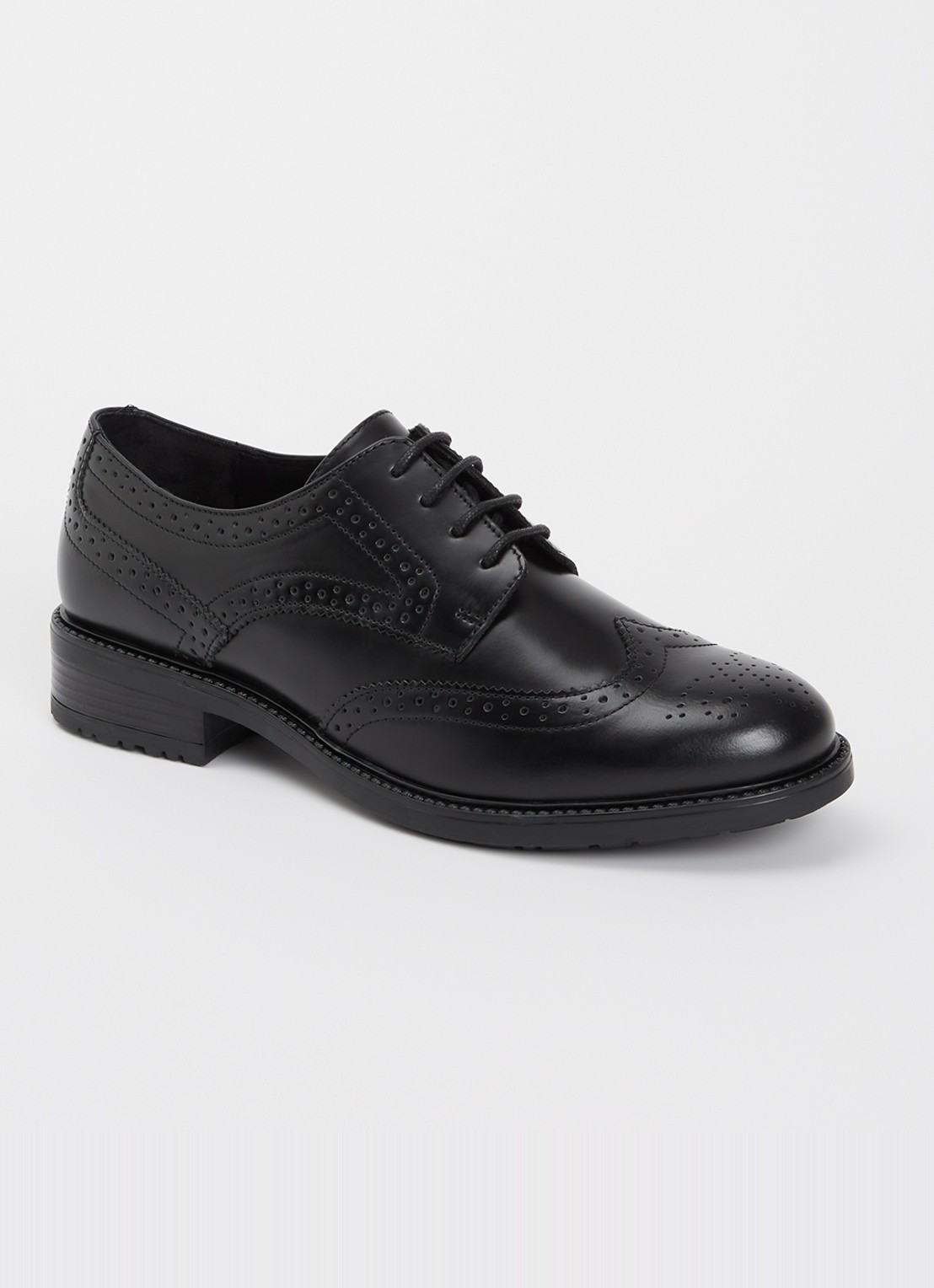 Jonak Altitude brogue van leer - voorkant zwart