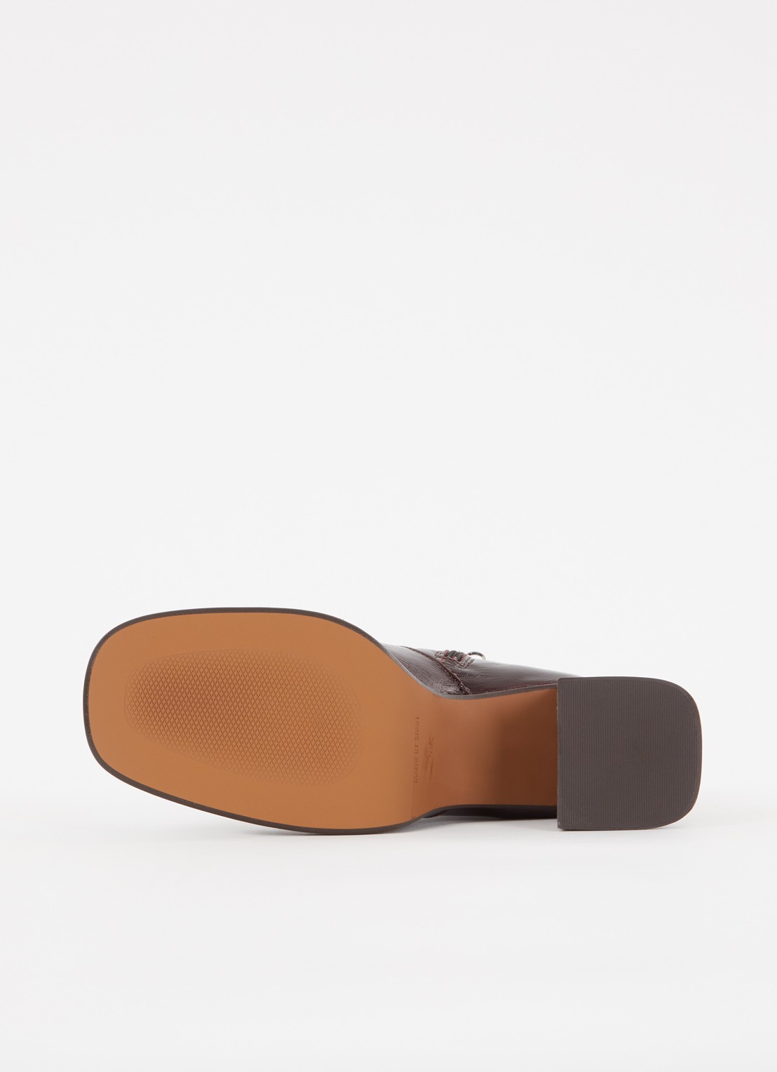 Jonak Brigand enkellaarsje van leer - detail 2 bordeauxrood