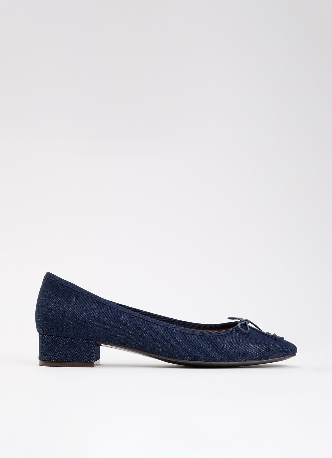 Jonak Dadou ballerina van denim - voorkant 4 denim