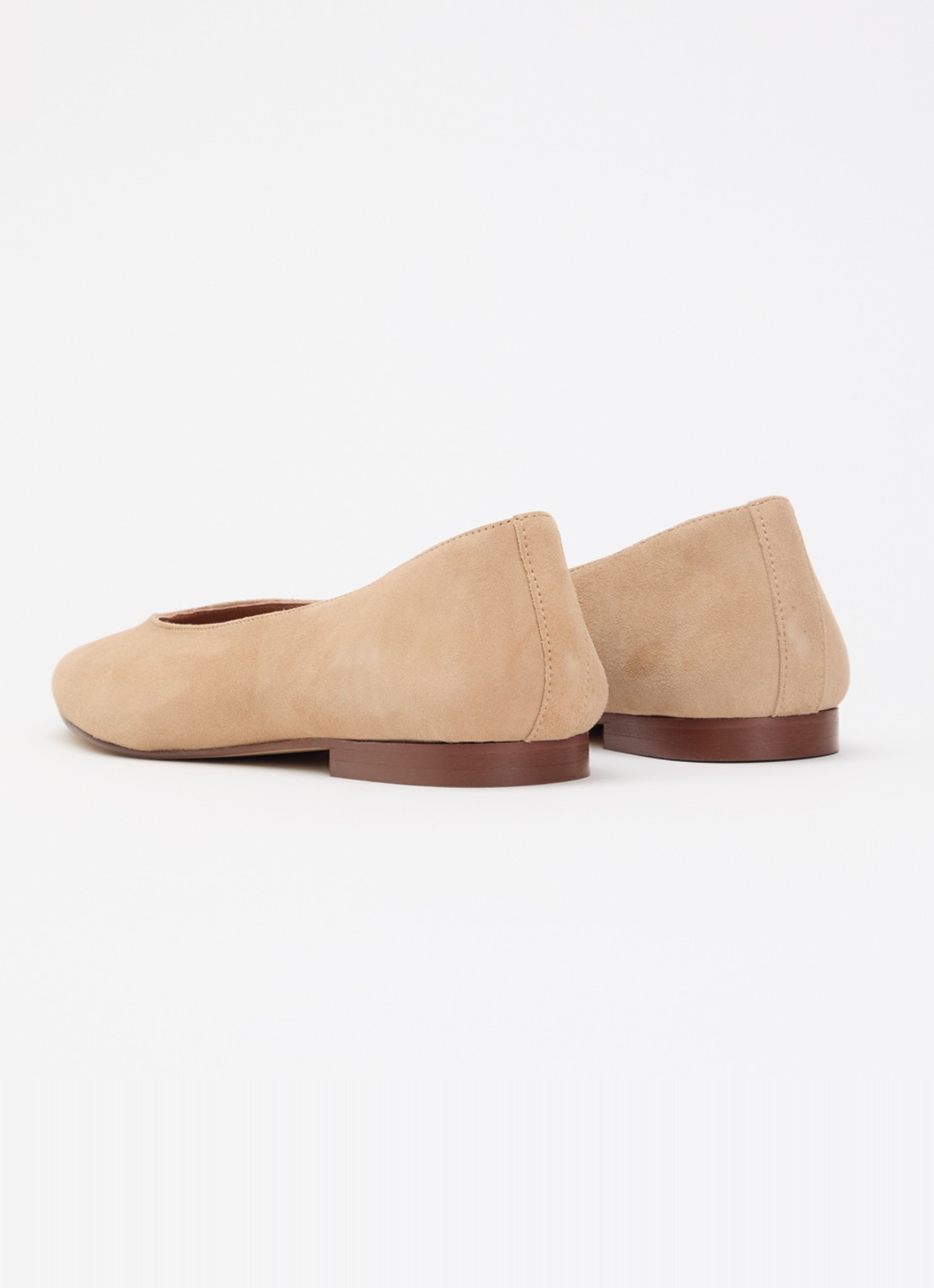 Jonak Dassus ballerina van geitensuède - achterkant 2 camel