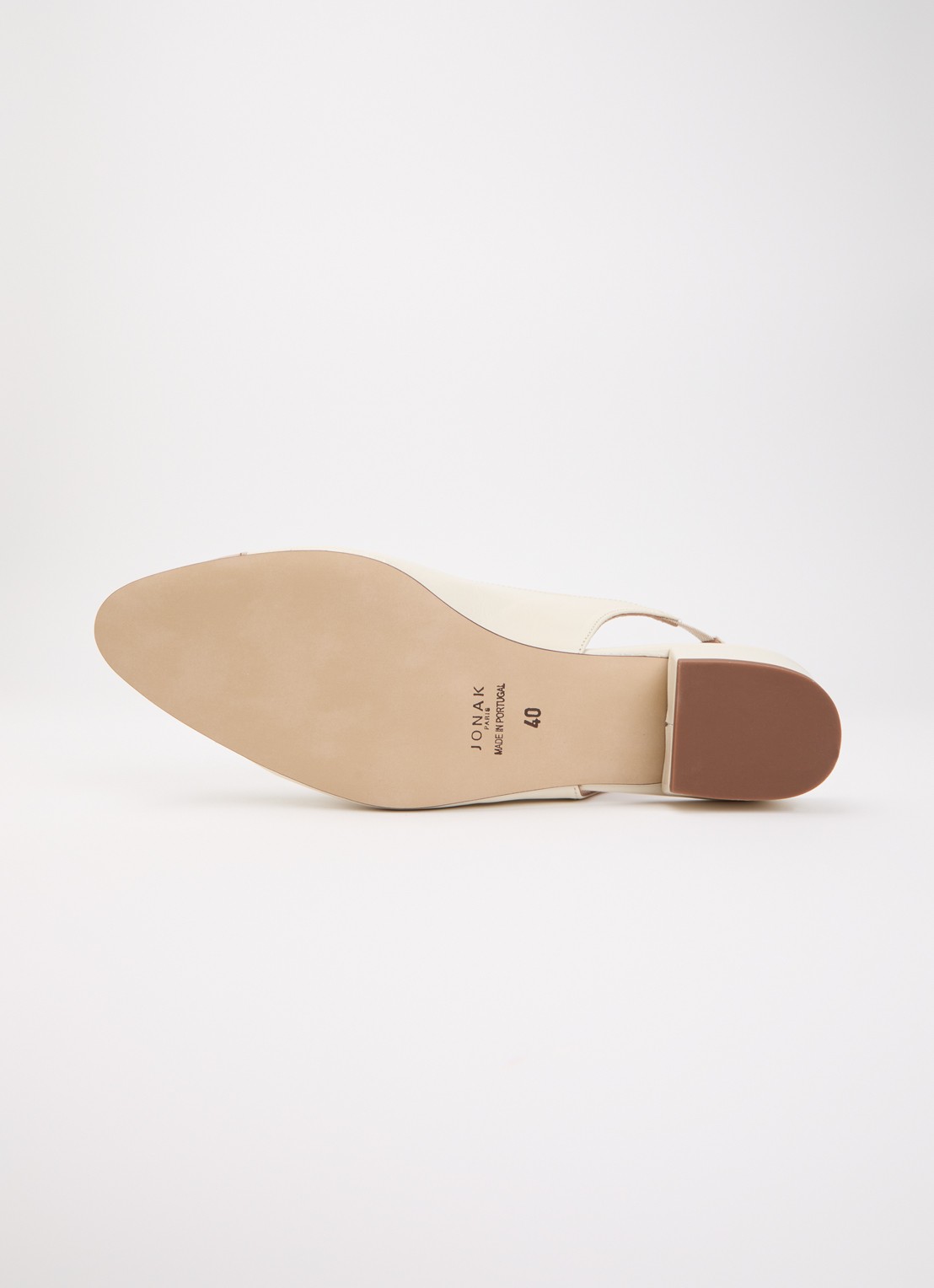 Jonak Decision slingback van kalfsleer - detail 6 creme
