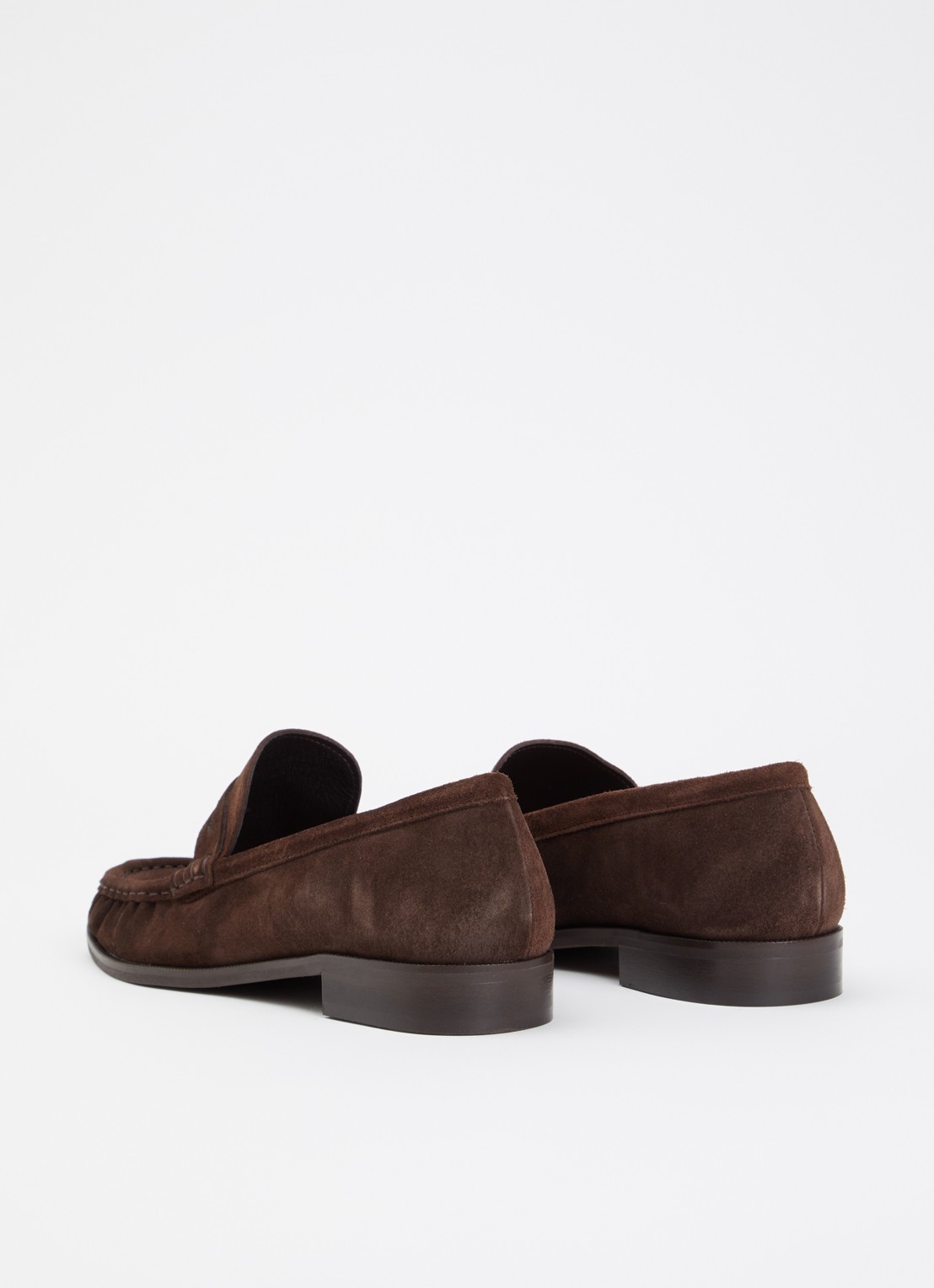 Jonak Delice loafer van kalfssuède - achterkant bruin