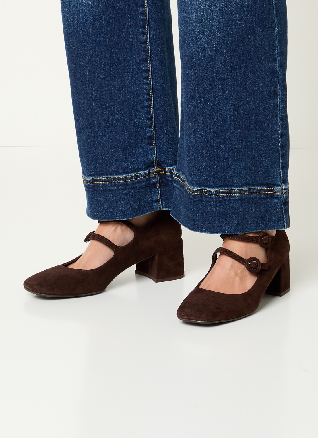 Jonak Delou sandalette van geitensuède - voorkant 5 zwart