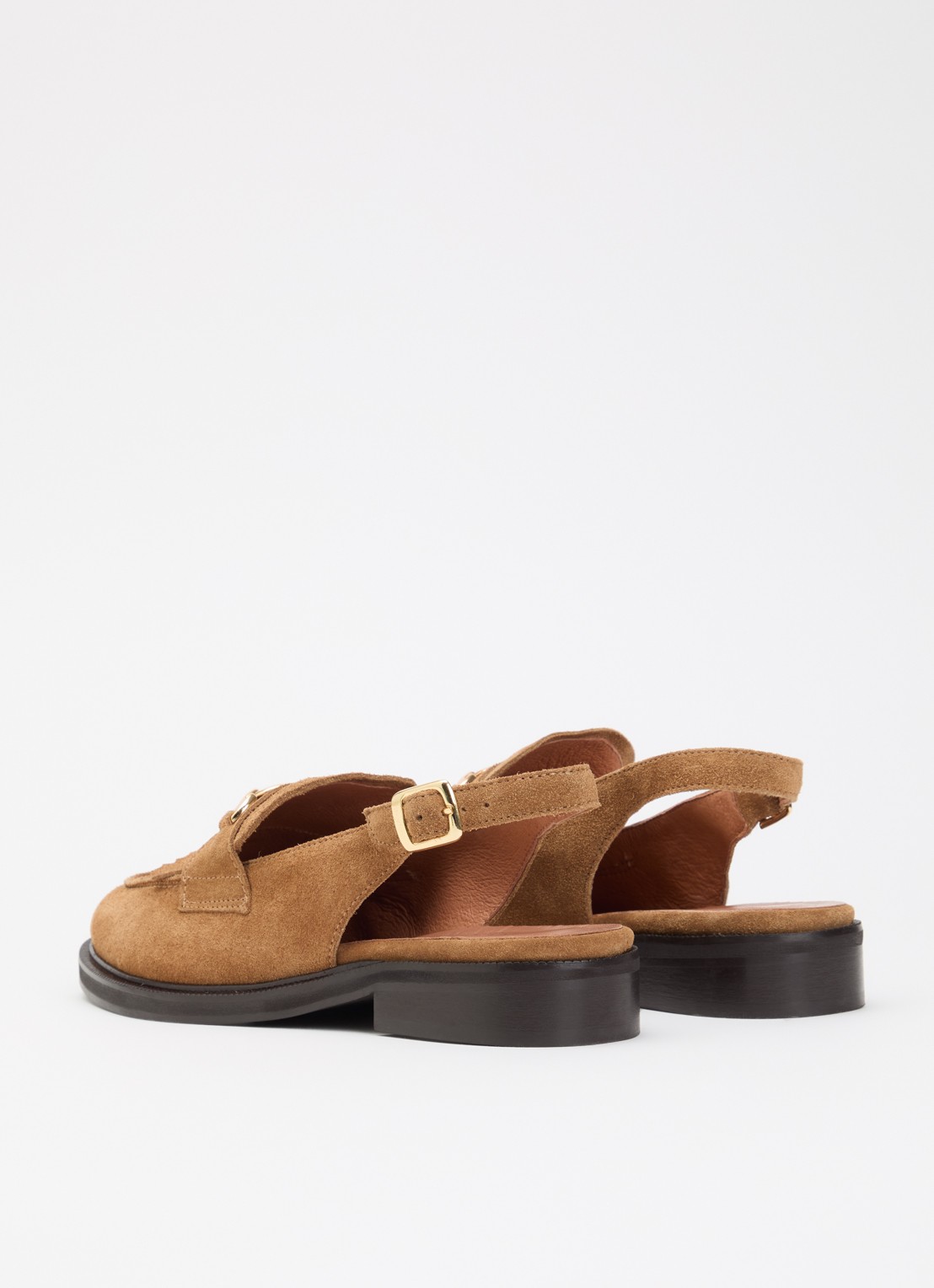 Jonak Delphy slingback van suéde  - achterkant 6 bruin