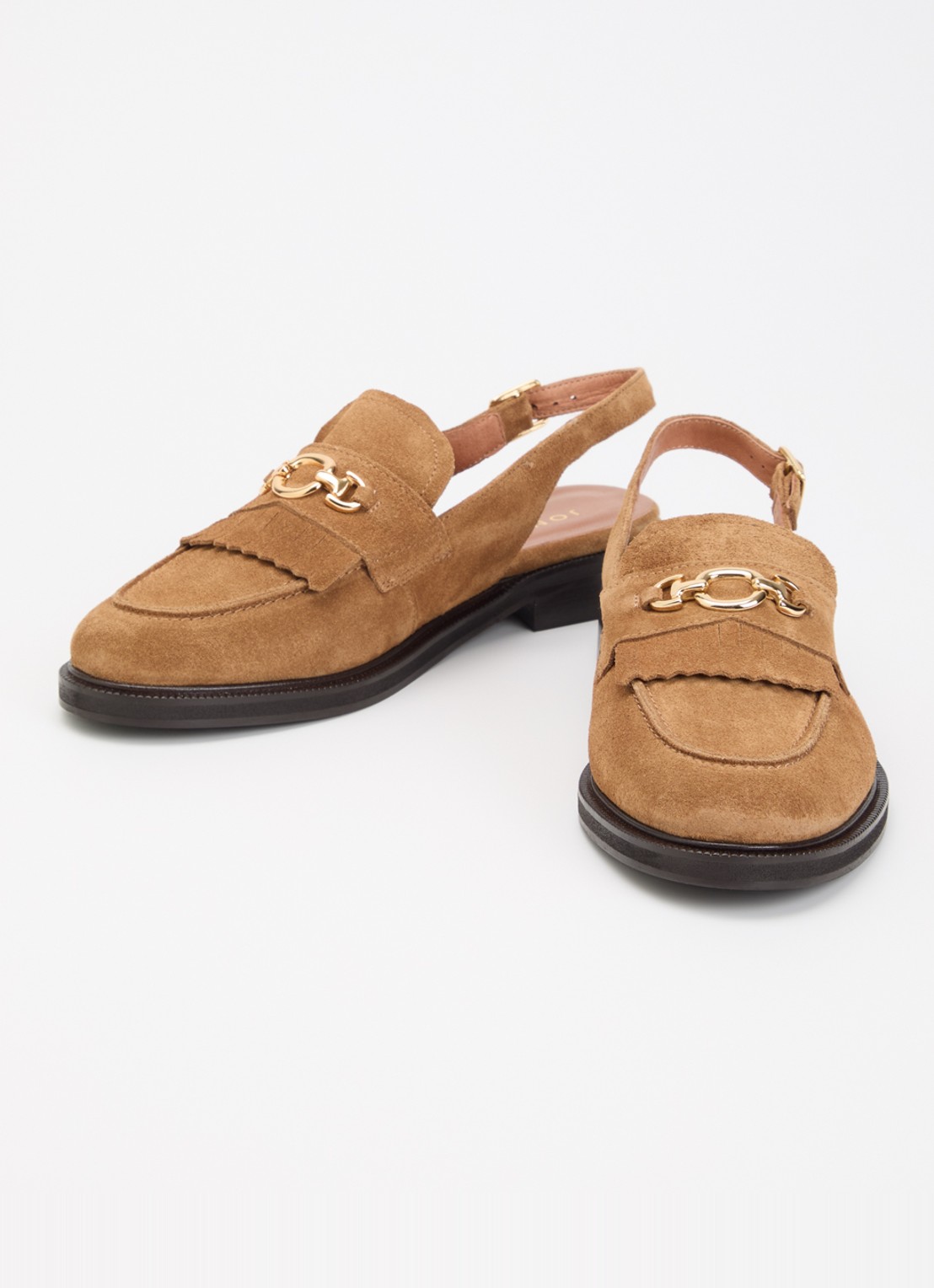Jonak Delphy slingback van suéde  - detail 3 bruin