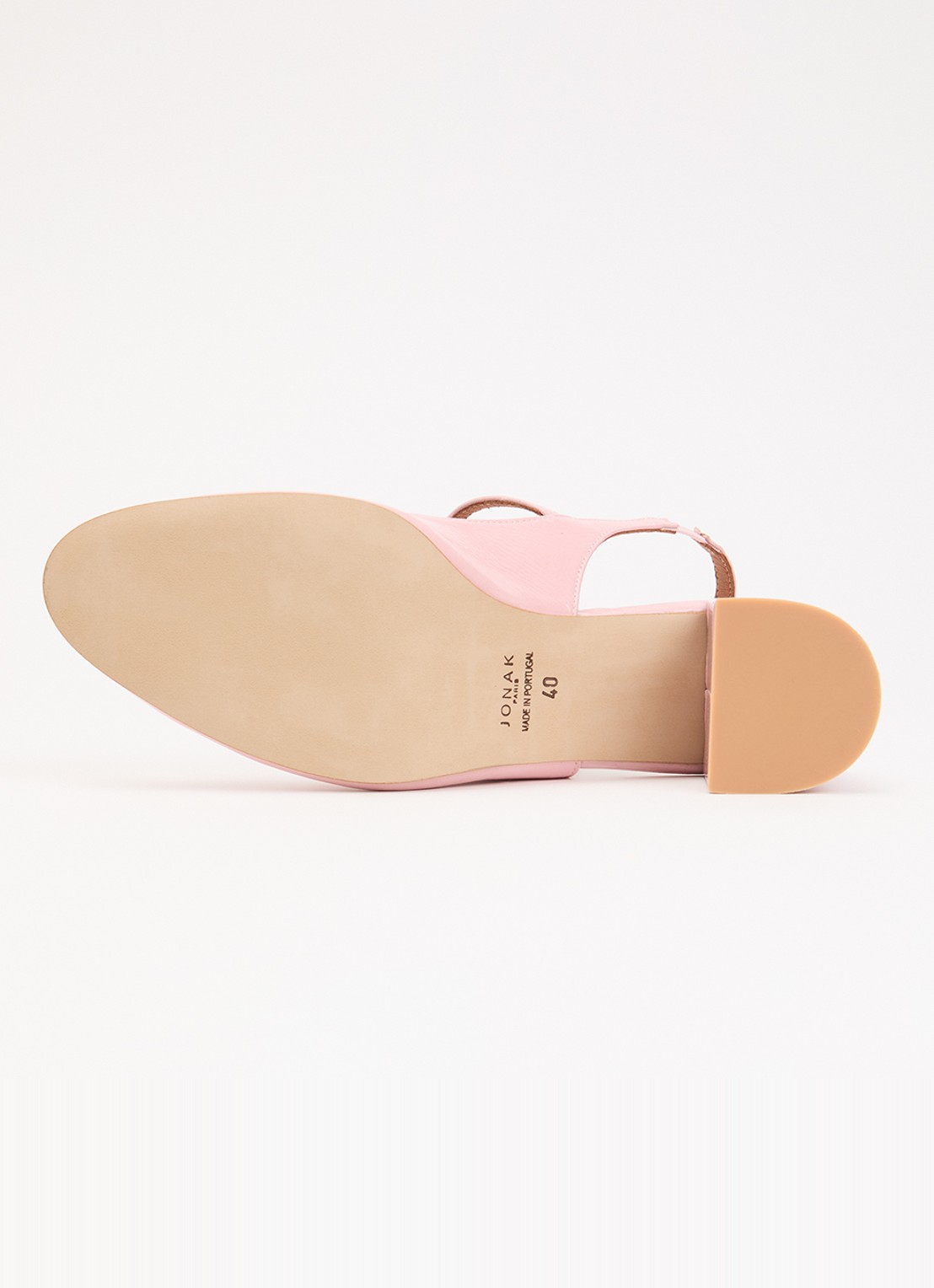 Jonak Dollar Mary Janes sandalette van leer  - detail 4 roze