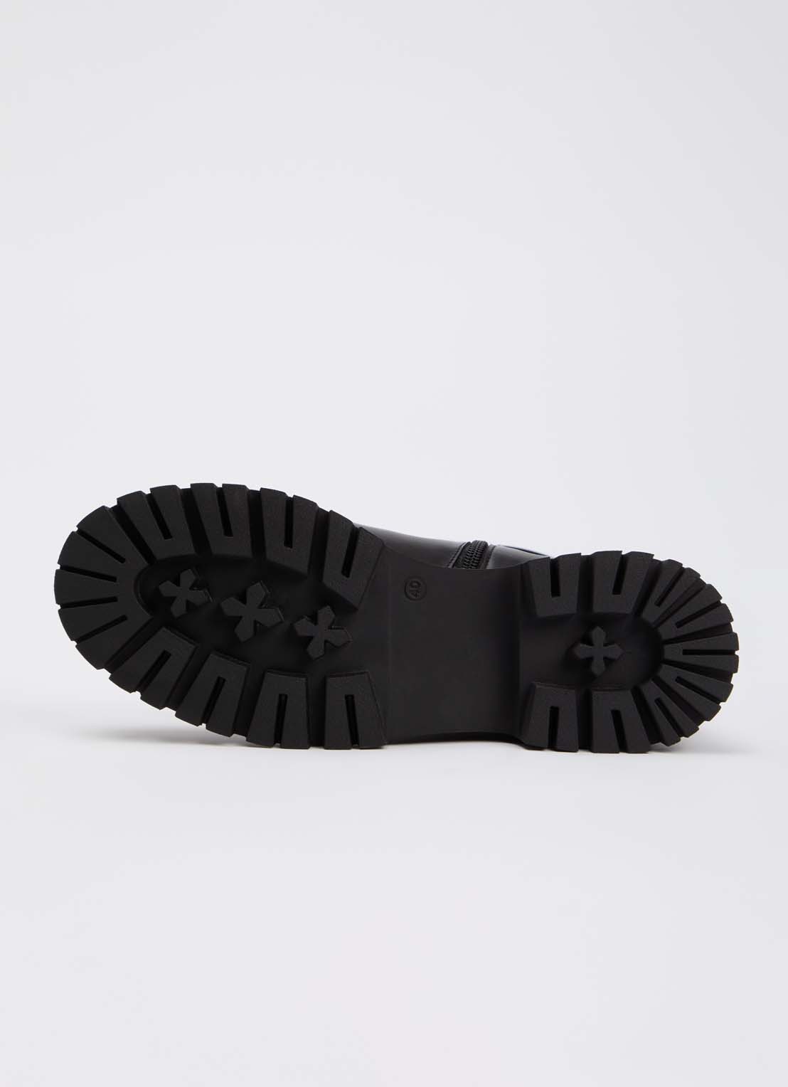Jonak Done bikerboot van kalfsleer - detail 3 zwart