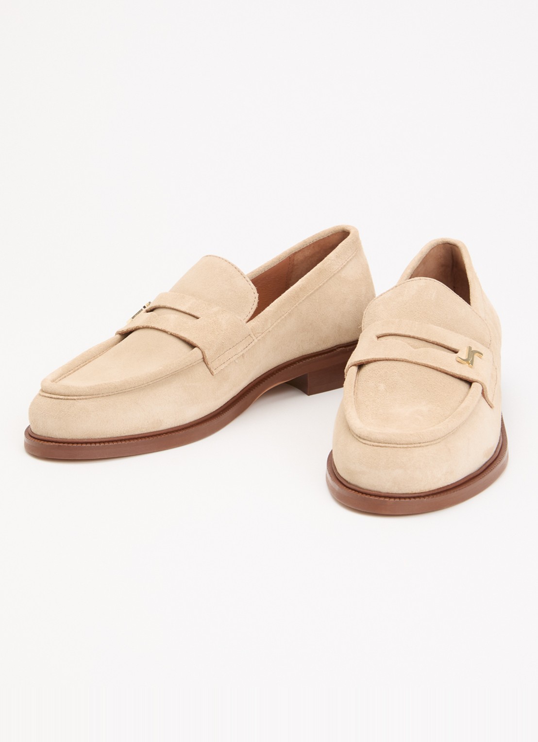 Jonak Duedi Croute loafer van kalfsleer - detail beige