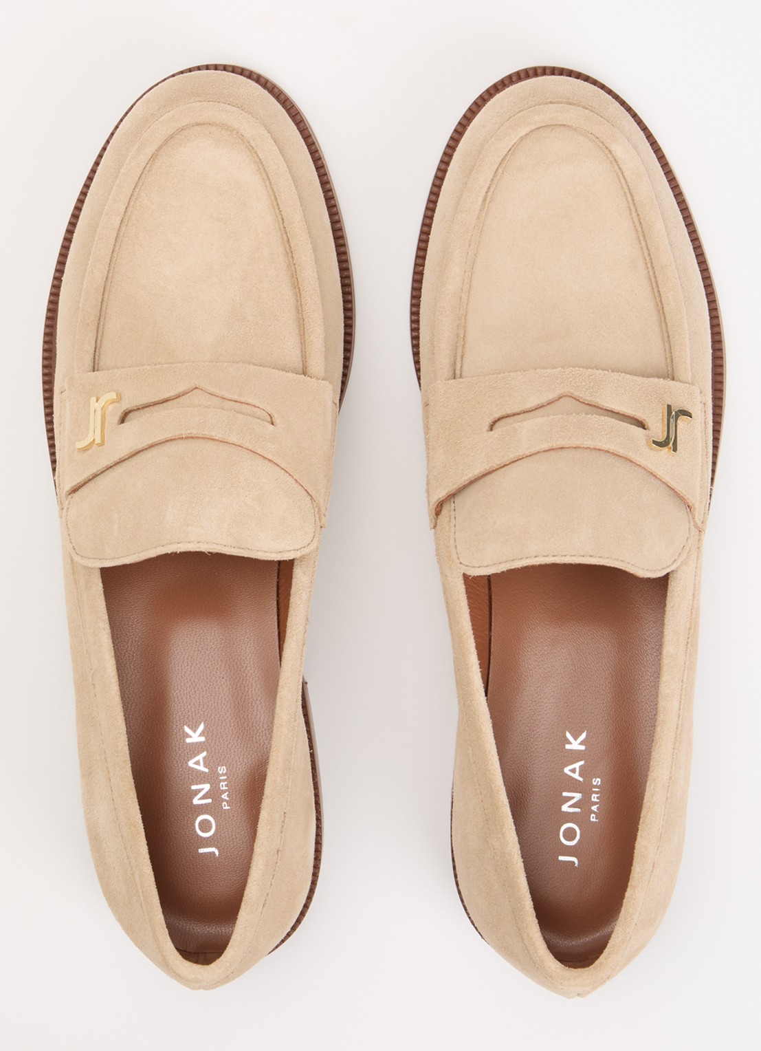 Jonak Duedi Croute loafer van kalfsleer - detail 2 beige