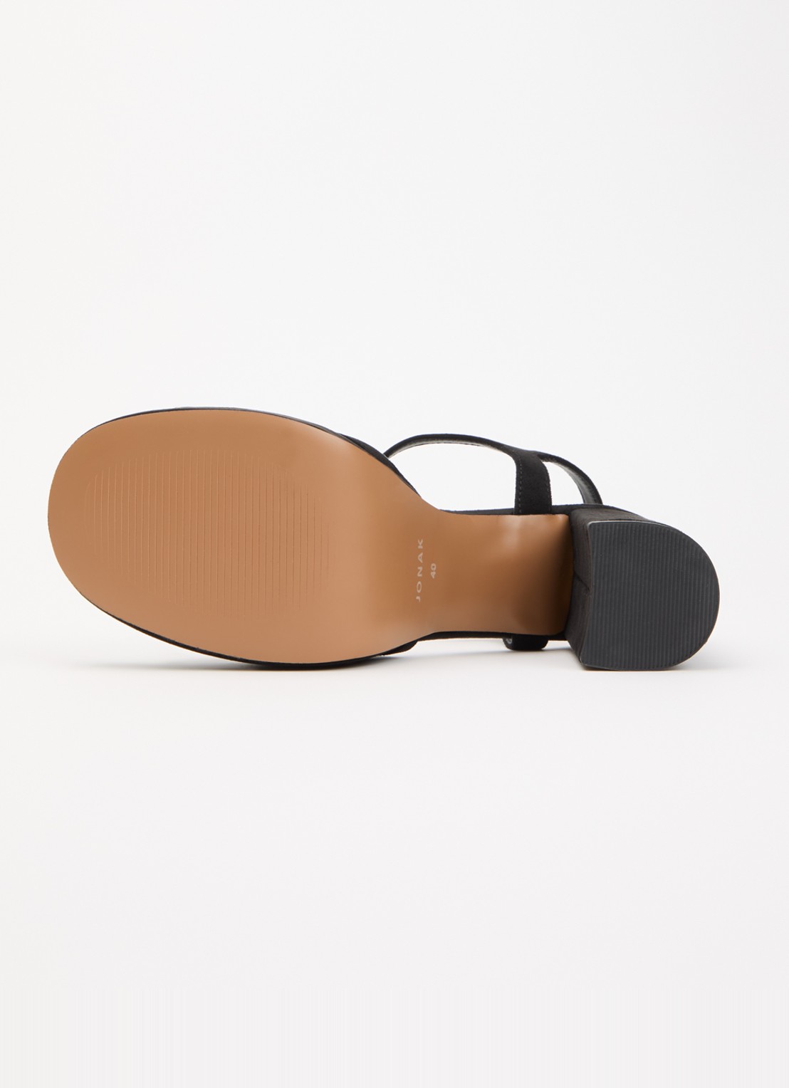 Jonak Jennyfer sandalette met details van mesh - detail 3 zwart