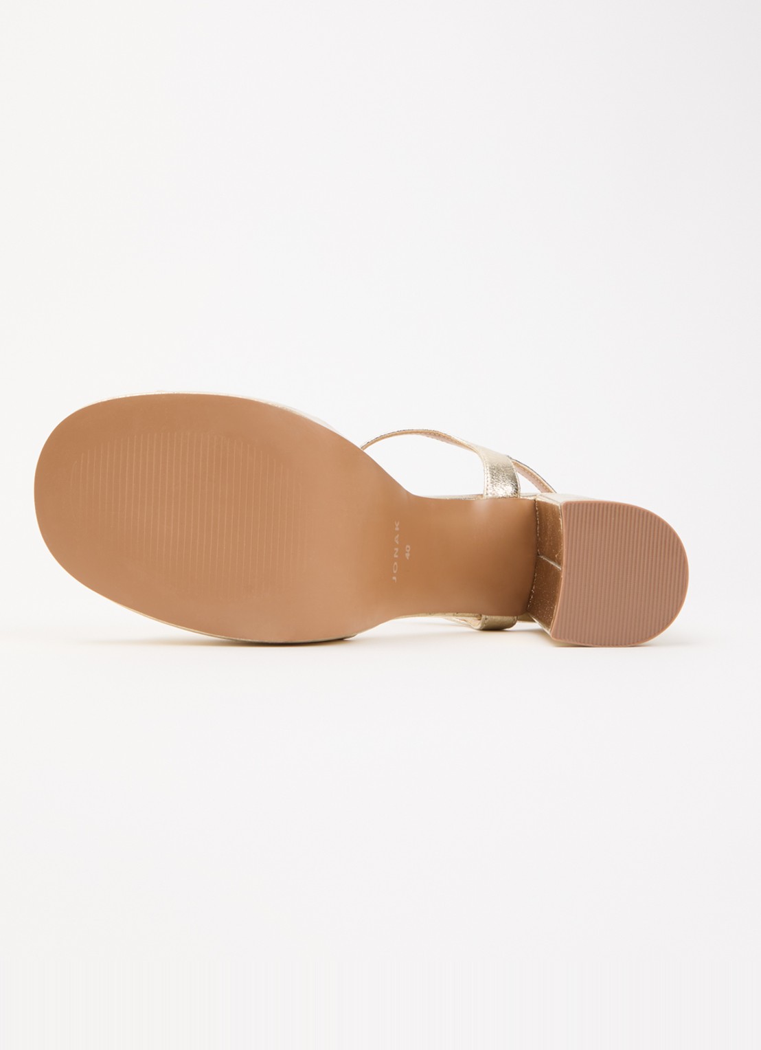 Jonak Justine sandalette met metallic finish - detail 5 goud