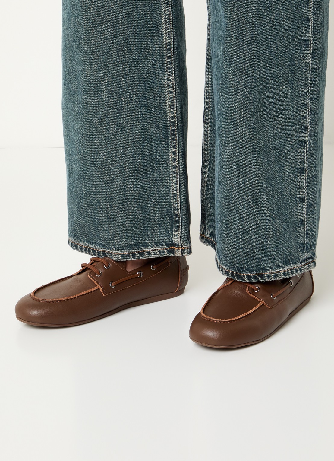 Jonak Lalie bootschoen van leer - voorkant 2 bruin
