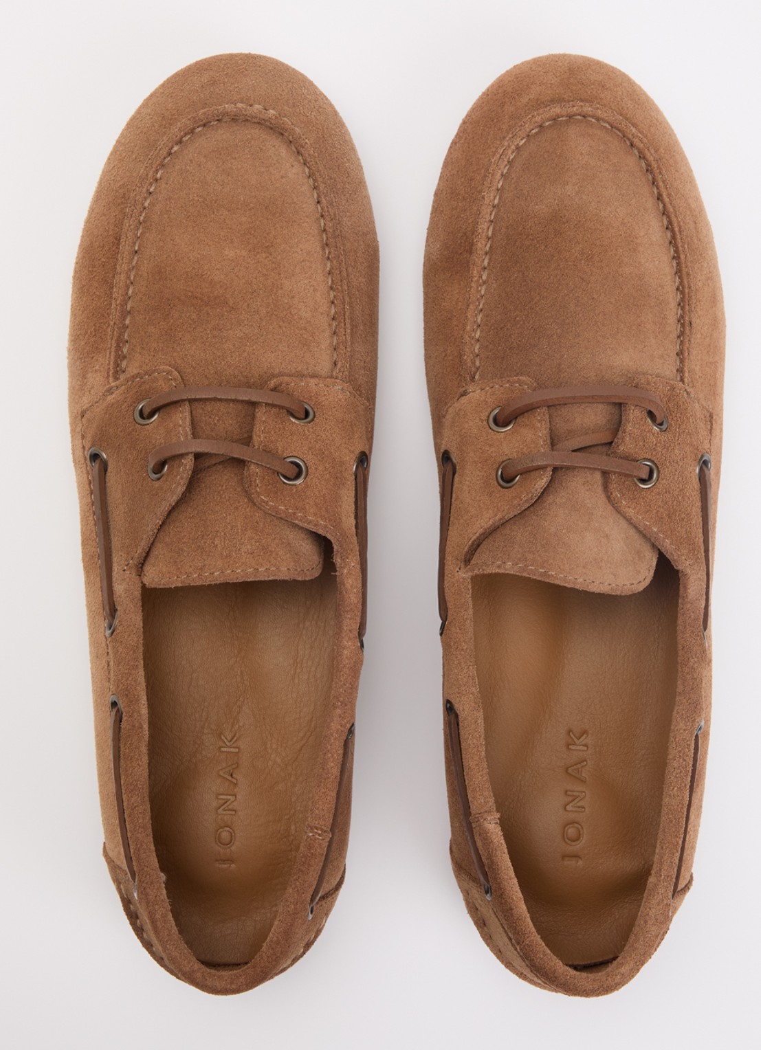Jonak Lalie bootschoen van suède - detail 4 cognac